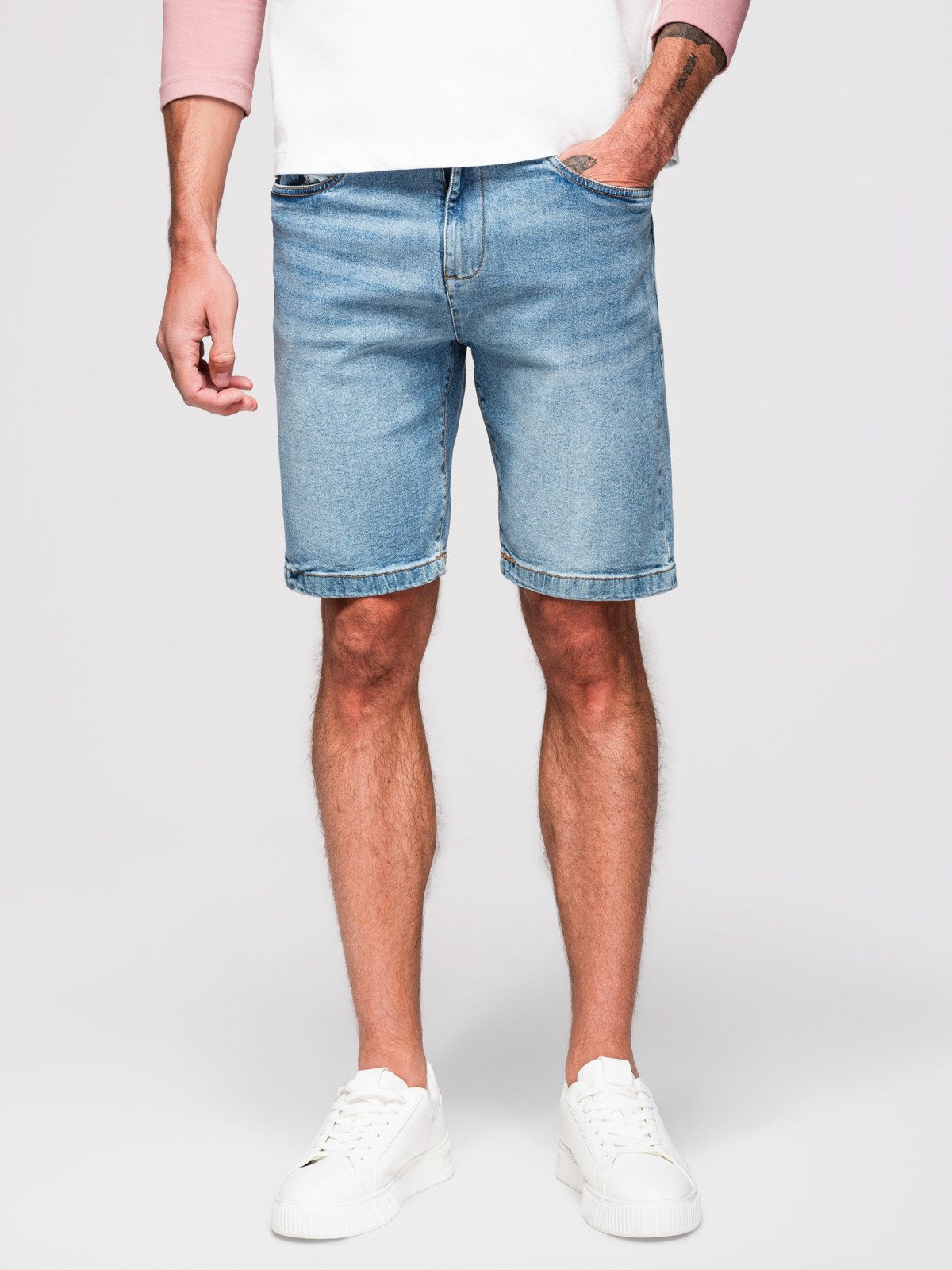 Chinoshorts Klassisch geschnittene Denim-Shorts für Herren