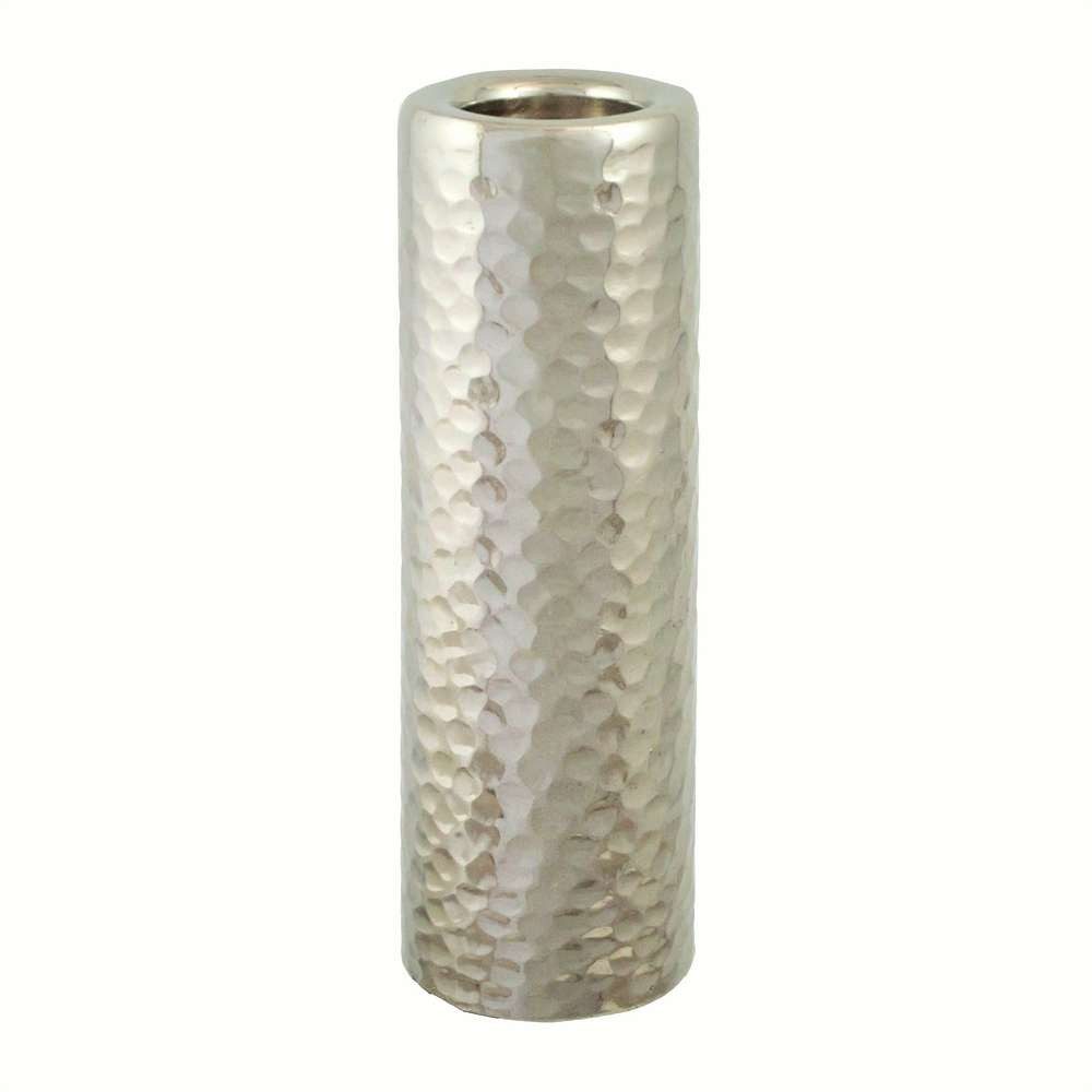 Gasper Teelichthalter ALUMINIUM-TEELICHTHALTER, HAMMERED. gehämmert 20x6cm.