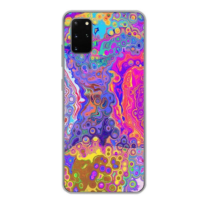 MuchoWow Handyhülle Kunst - Formen - Farbe - Psychedelisch Phone Case Handyhülle Samsung Galaxy S20 Plus Silikon Schutzhülle