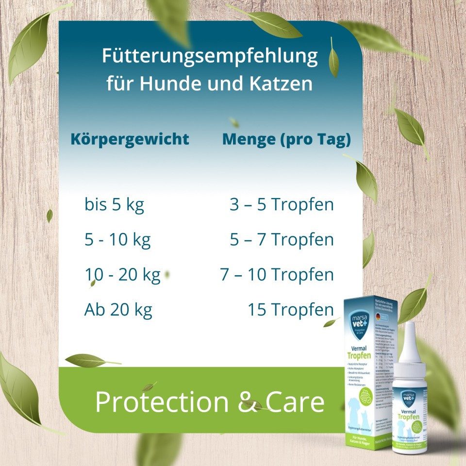 Bellfor Vermal Set für Katzen Marsavet Vermal Tropfen 50 ml + I love my cat Na, für: Katzen