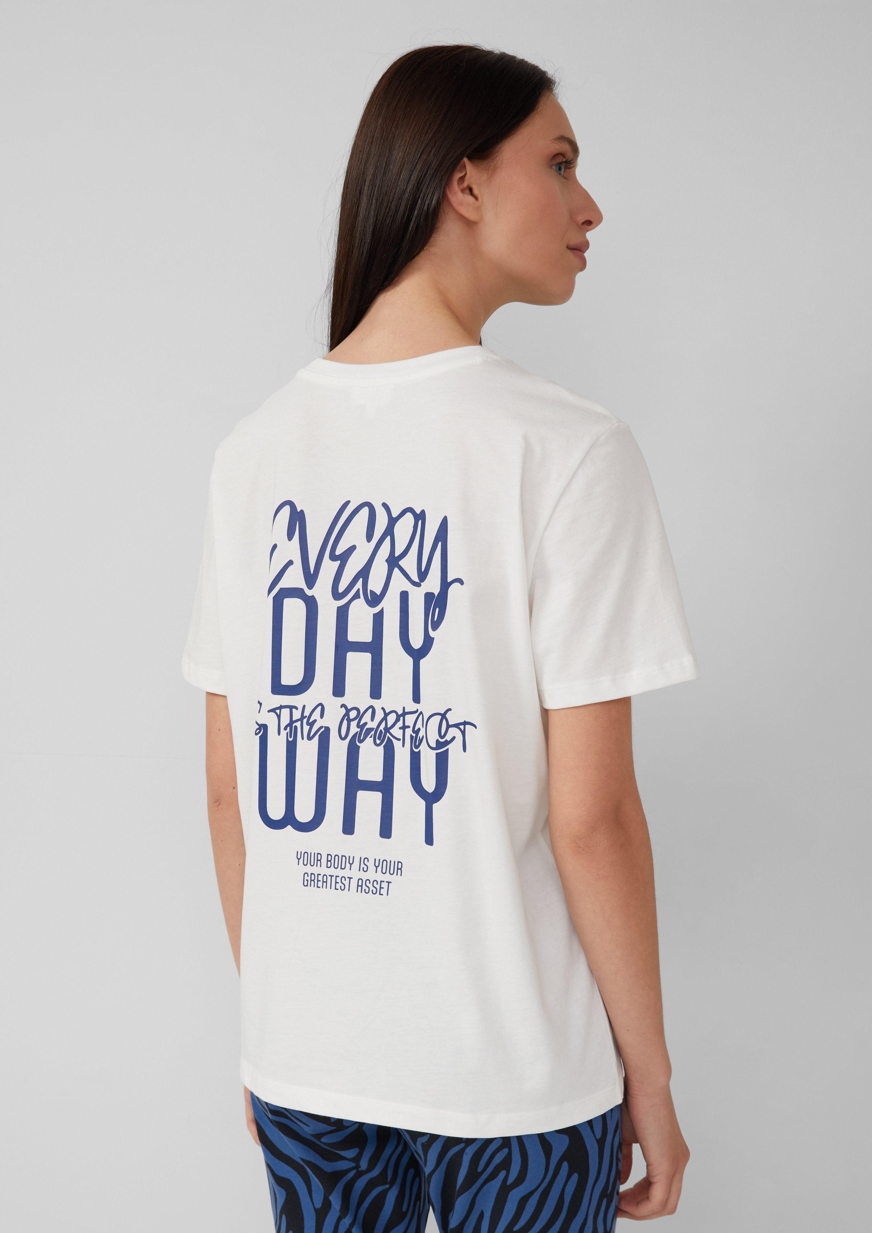 s.Oliver Kurzarmshirt T-Shirt mit Front- und günstig online kaufen