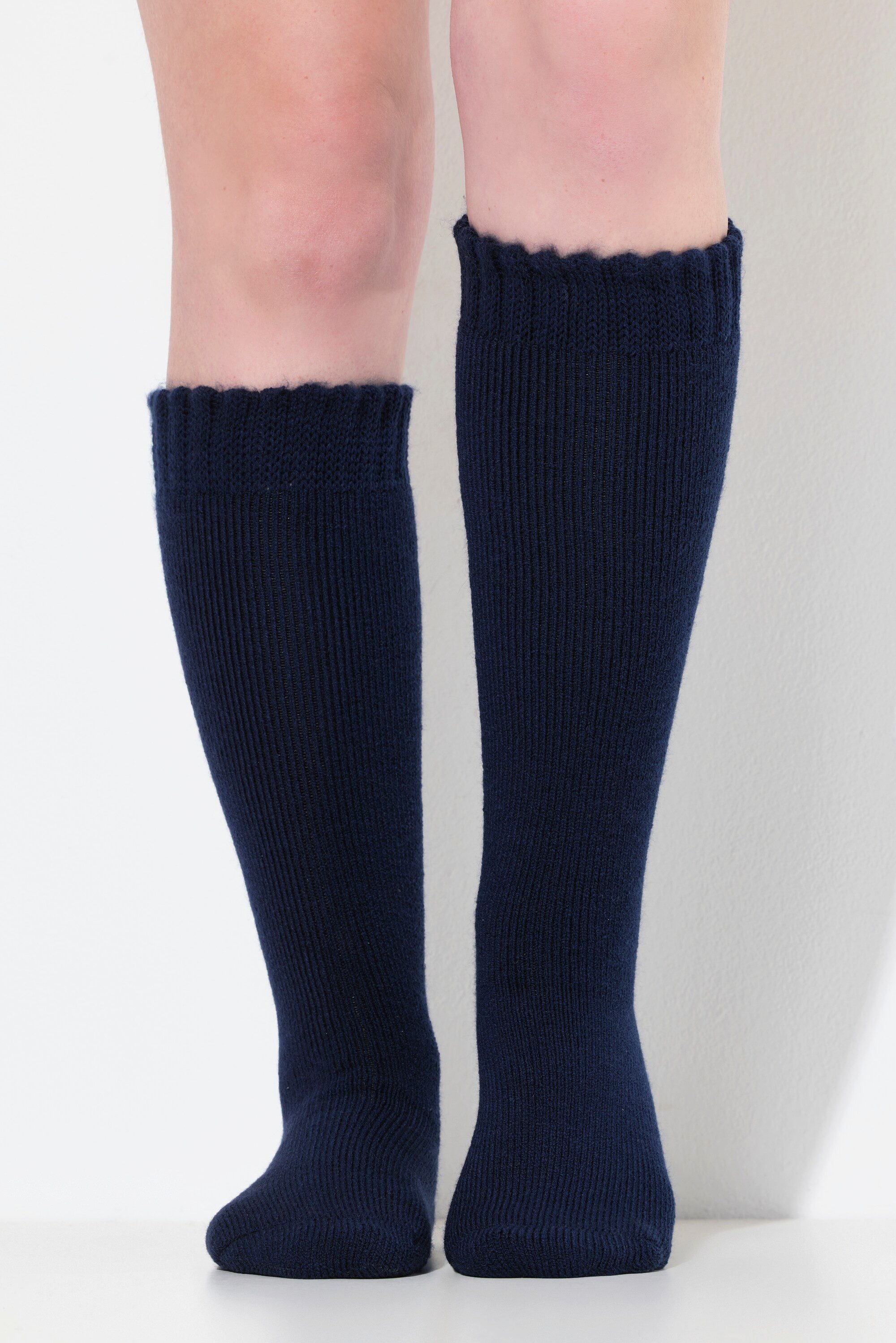 Kuschelsocken Thermo-Kniestrümpfe Fleece-Innenseite
