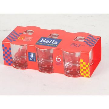 BURI Gläser-Set 12x Schnapsgläser 50ml Gläser Glas Küche Haushalt wohnen Küchenhelfer, Glas