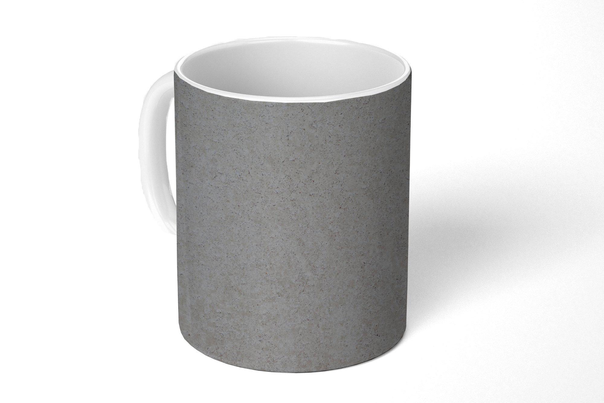 Beton Zement, Tasse Kaffeetassen, MuchoWow - - Keramik, Grau Becher, Teetasse, Geschenk Tupfen - Teetasse,