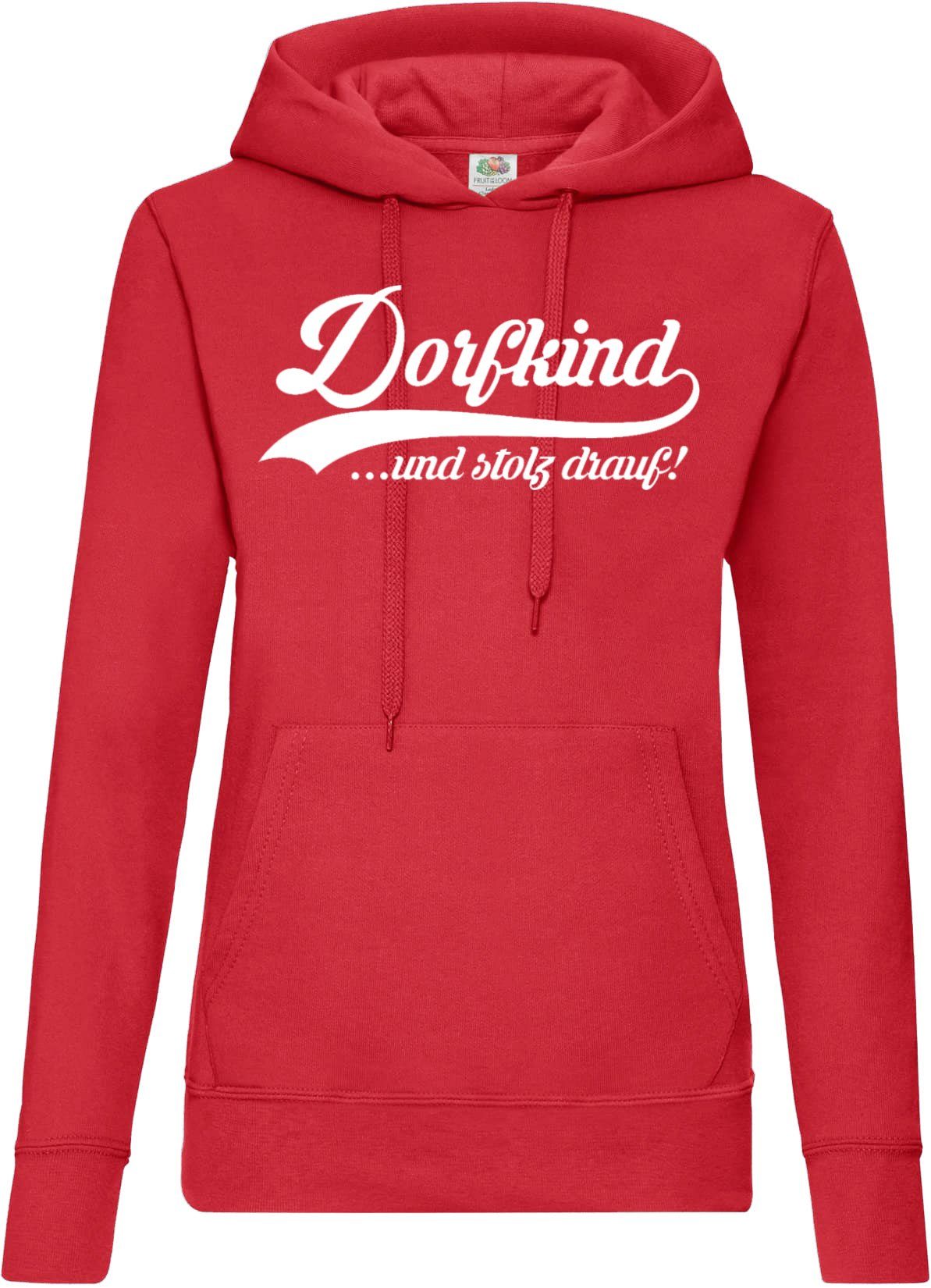 Kapuzenpullover Dorfkind Damen Hoodie Pullover Statement Frauen Geschenk