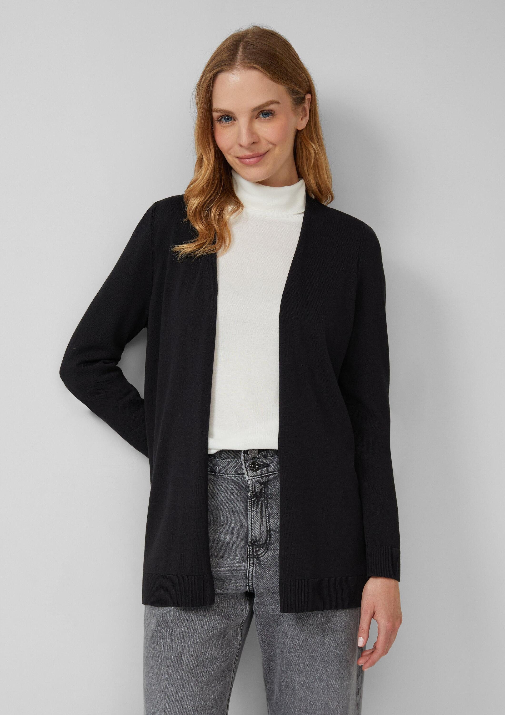 s.Oliver Cardigan Strickjacke Cardigan aus Viskose-Baumwollmix günstig online kaufen