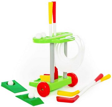 Polesie Minigolf-Set Golf-Set 14-tlg mit Golfschläger Golfbälle Kinder Spielzeug Kunststoff, (Set, 14-tlg)