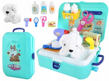 KRUZZEL Kinder-Waschmaschine Kinder-Spielzeug - Ein Set zum Baden eines Hundes