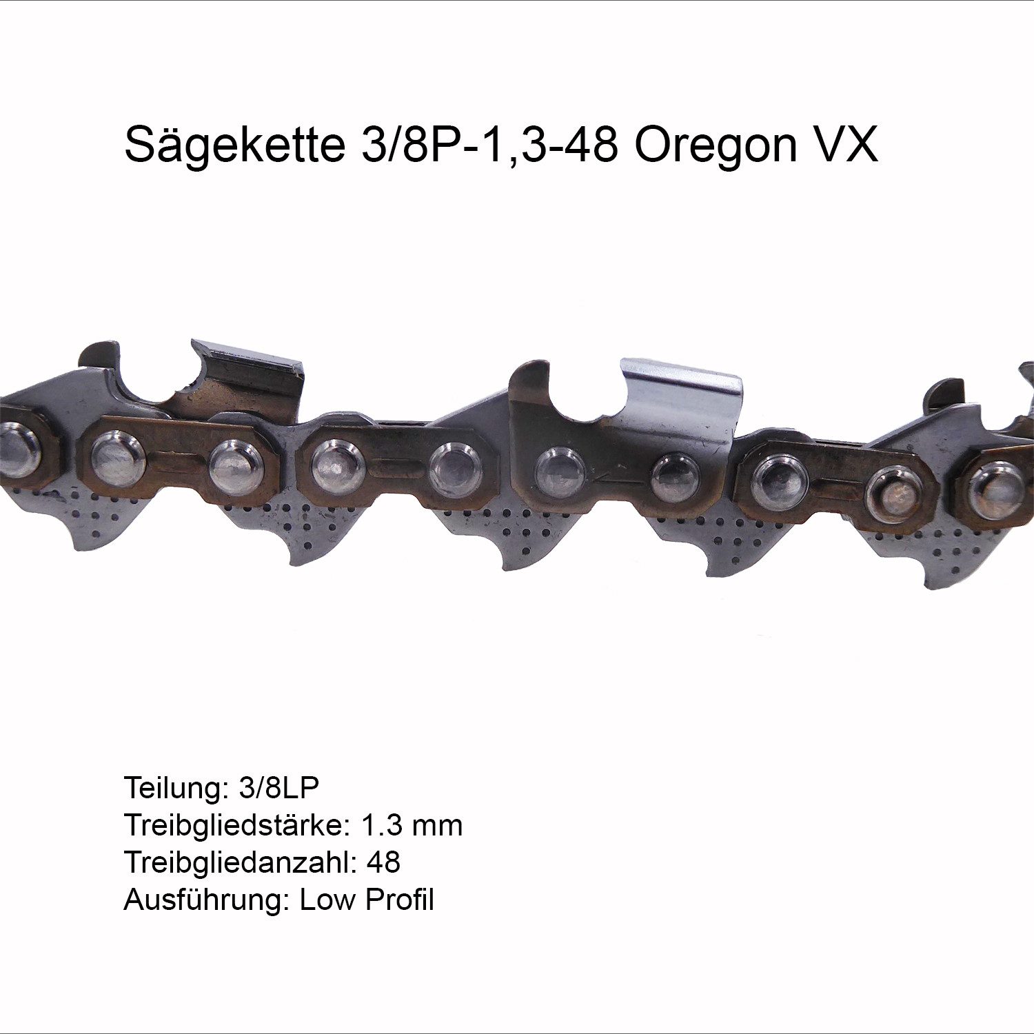 Oregon Ersatzkette Oregon Sägekette VersaCut 3/8P 1.3 mm 48 TG - 91VXL