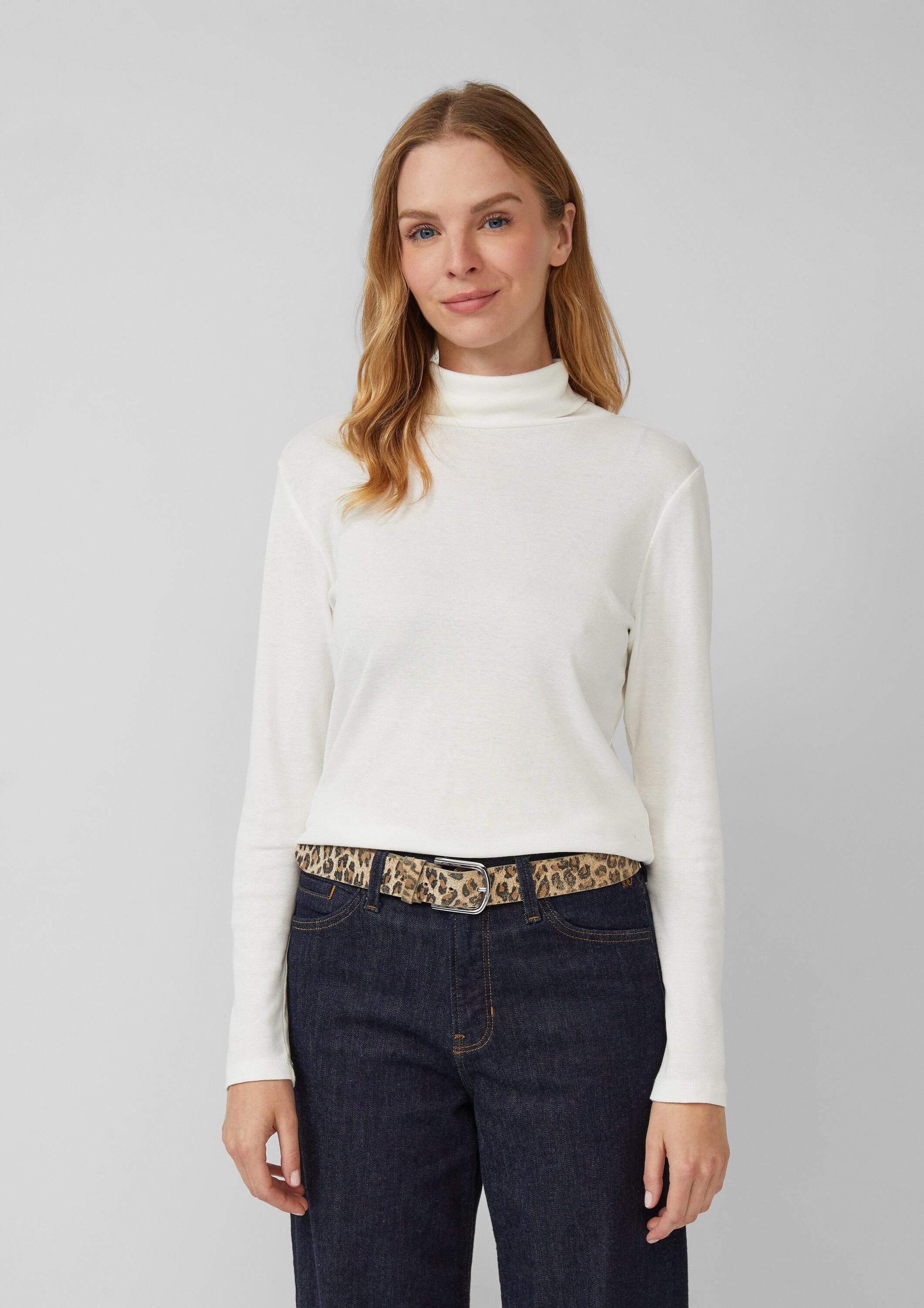 s.Oliver Ledergürtel Taillengürtel Ledergürtel mit Leo-Print günstig online kaufen