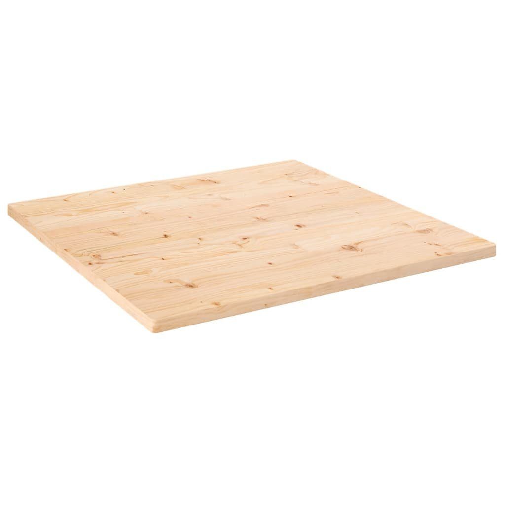 furnicato 70x70x2,5 Massivholz Tischplatte Quadratisch (1 cm Kiefer St)