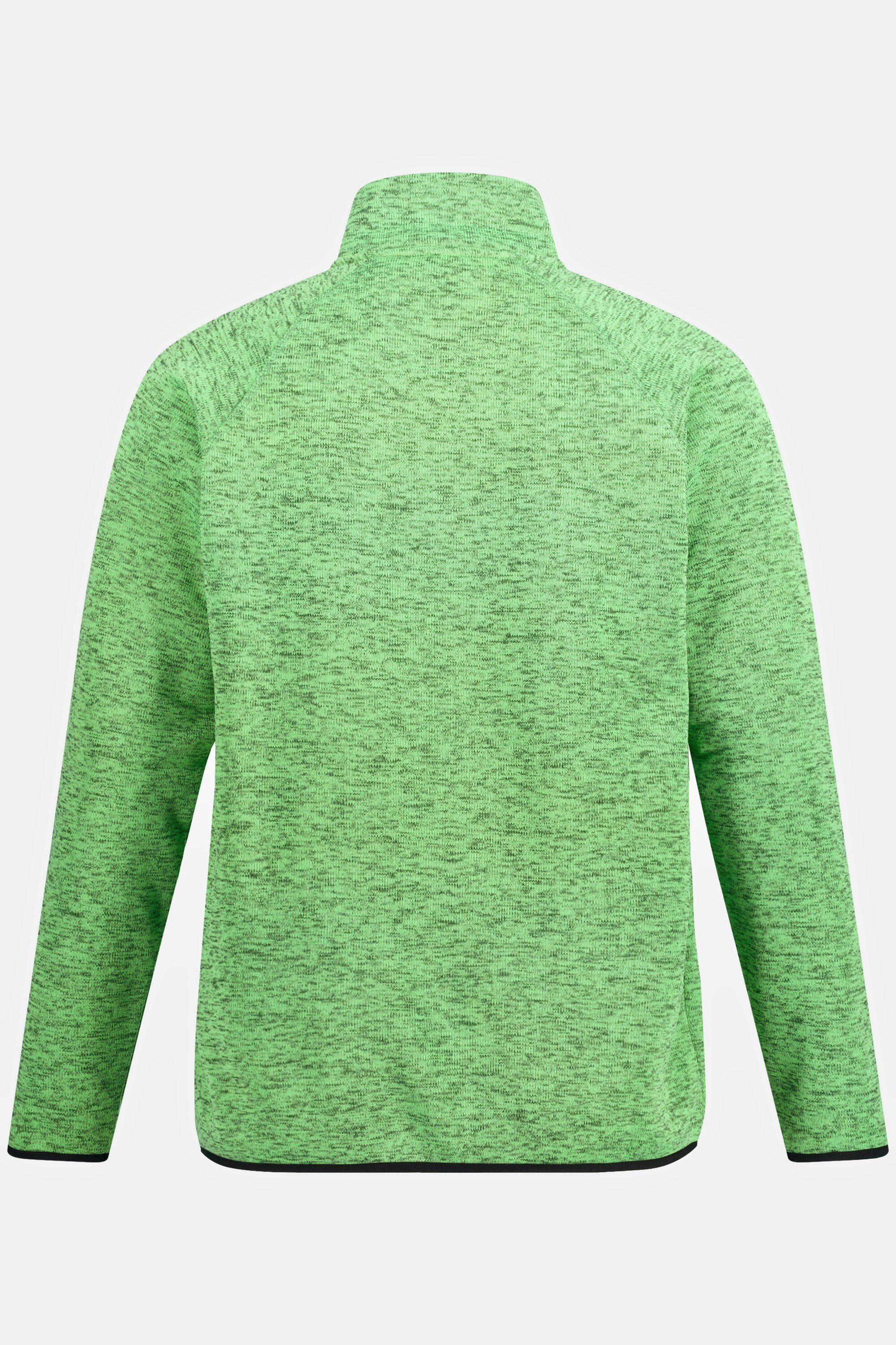 Fleecejacke Strickfleece-Jacke grün JP1880