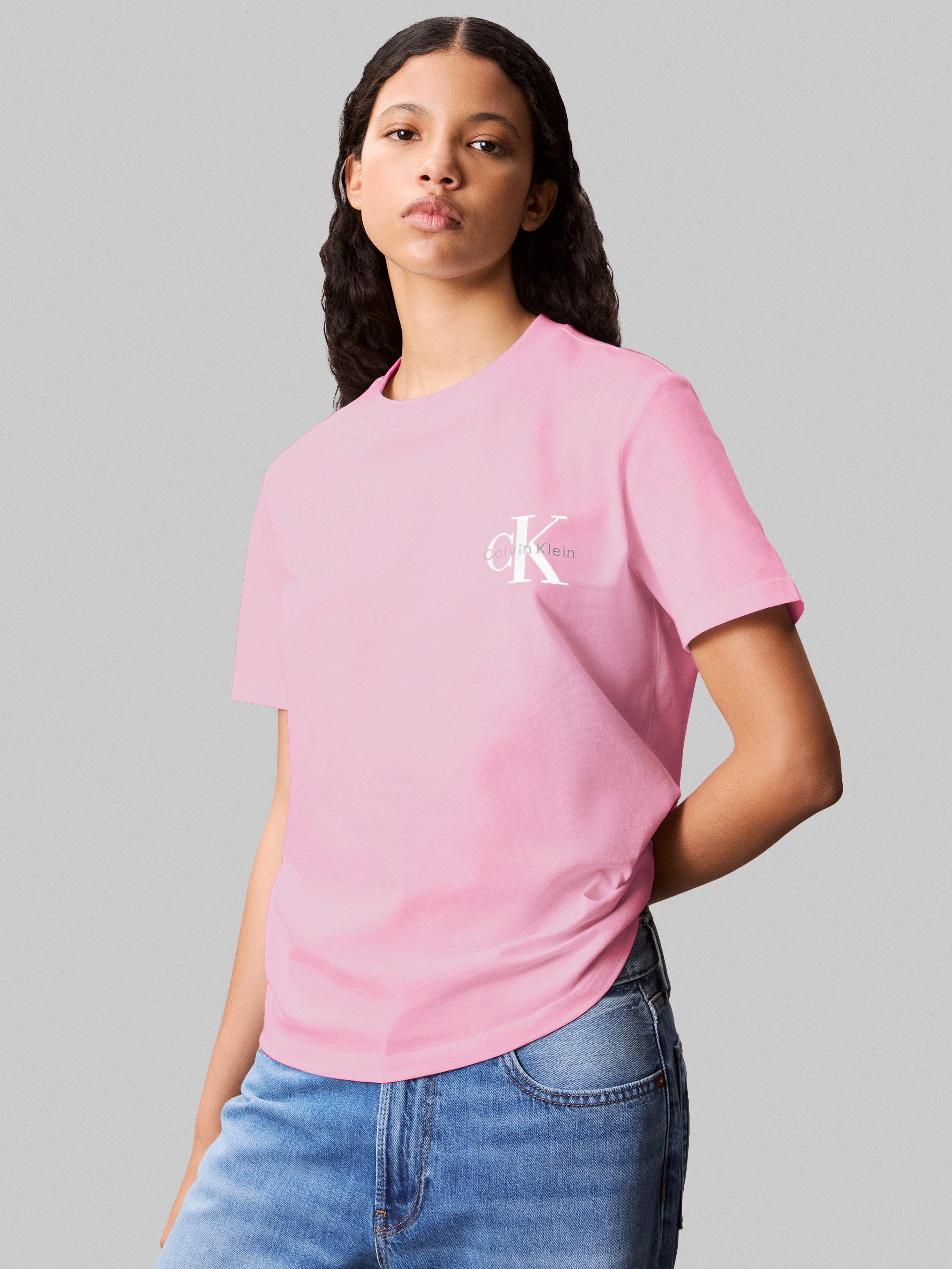 Calvin Klein Jeans T-Shirt A- Logo günstig online kaufen