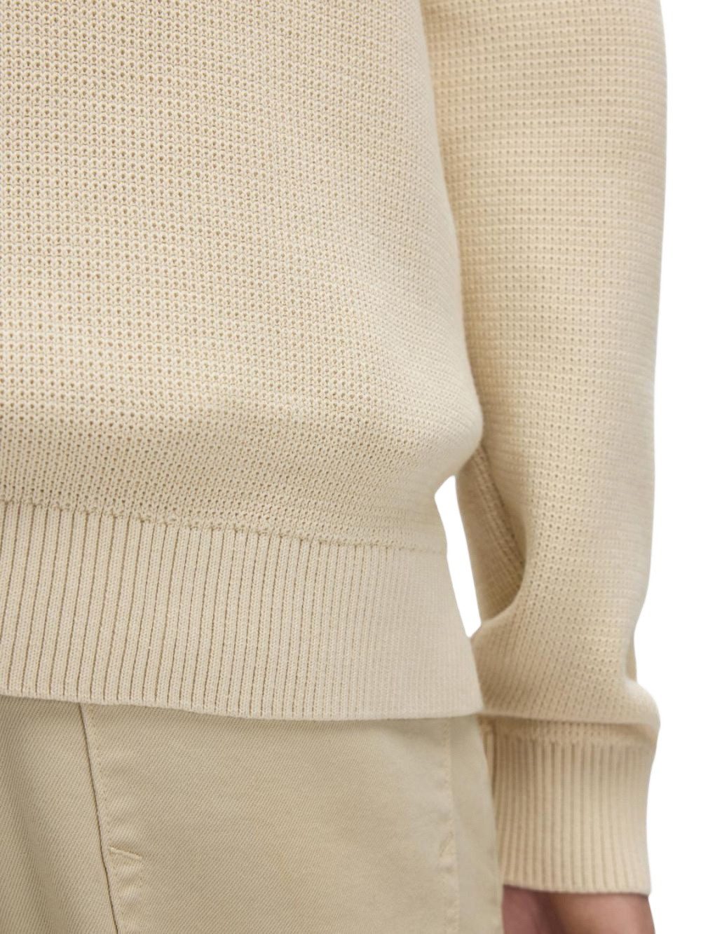 SELECTED HOMME Strickjacke SLHDANE LS KNIT STRUCTURE FULL ZIP aus Baumwolle