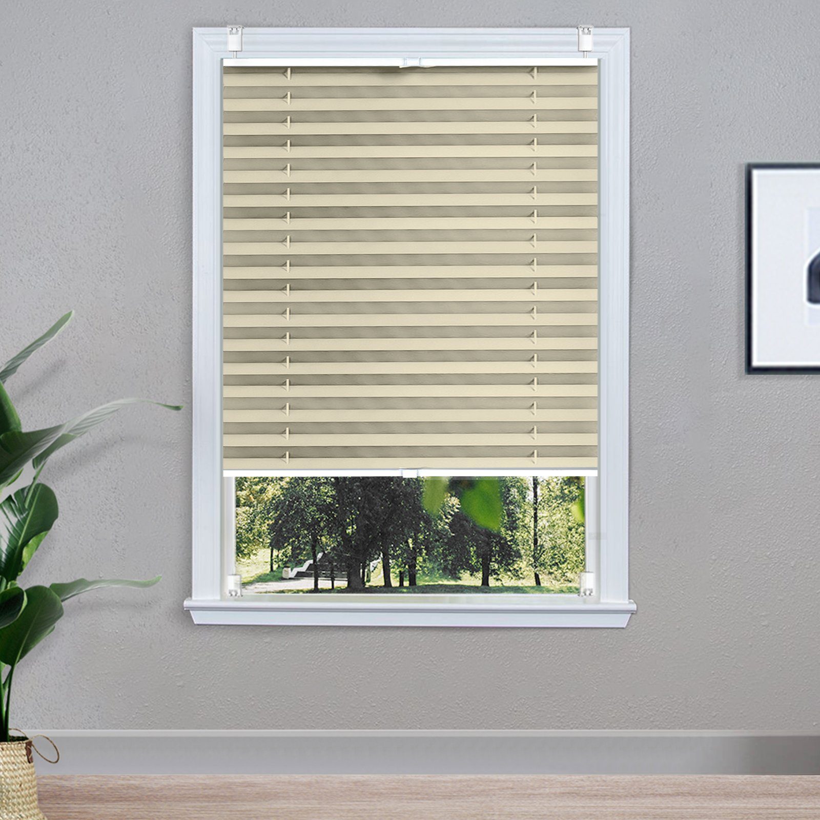 Plissee »ohne Bohren Faltstore Fensterrollo Jalousie Faltrollo Plisee  Klemmfix,"Breite :110cm, 115cm, 120cm",1 Stück«, i@home online kaufen | OTTO