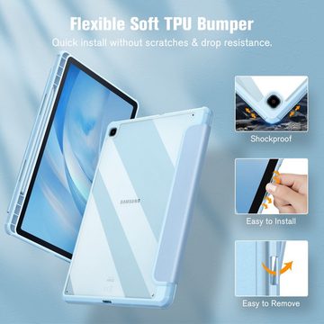 Fintie Tablet-Hülle Hybrid Hülle für Samsung Galaxy Tab S6 Lite 10.4 2022/2020 SM-P610/P613/P615/P619 - Stoßfeste Abdeckung mit Transparent Hartschalen Schutzhülle und Stifthalterung