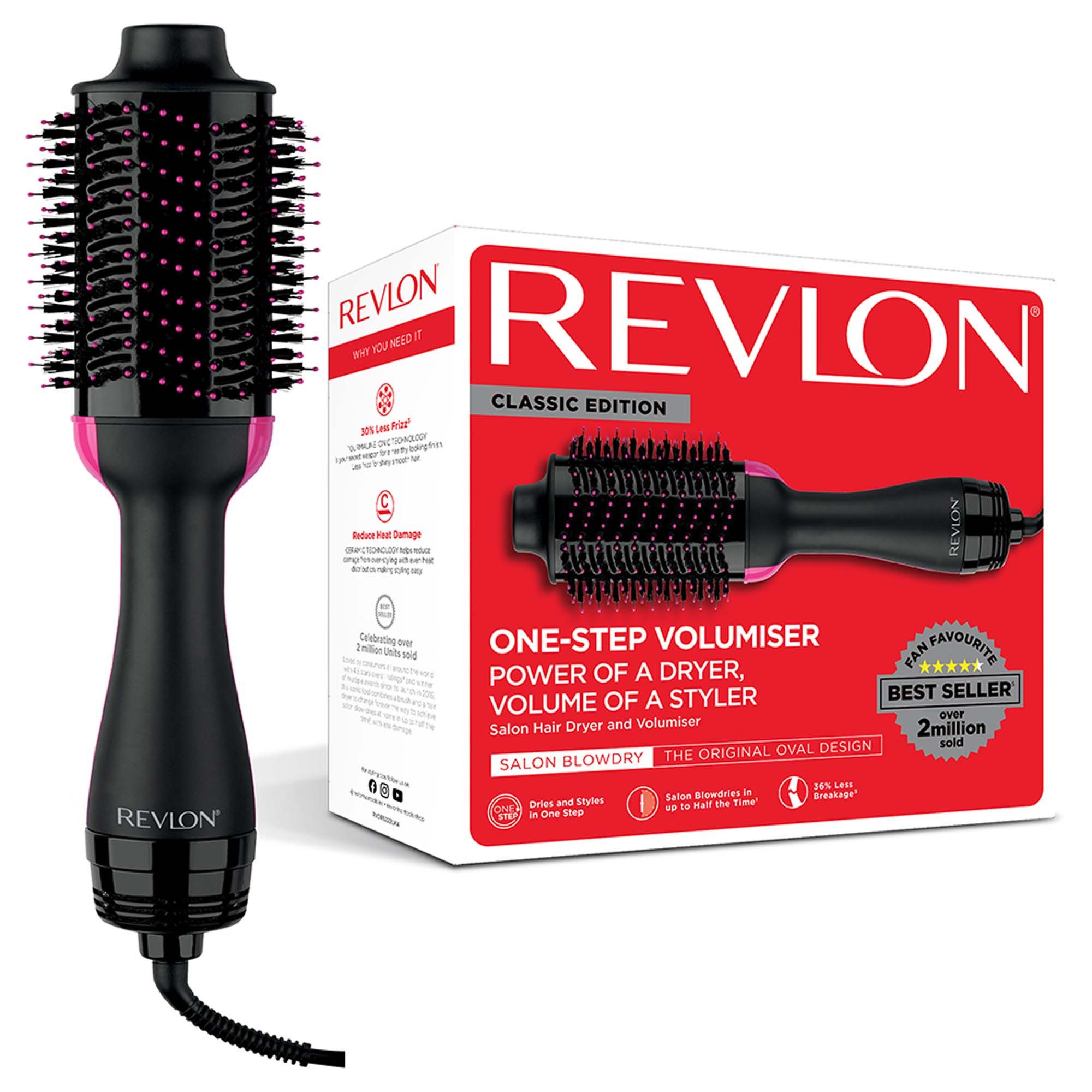 Revlon Haartrockner RVDR5222E, 800 W, Salon One-Step Hair Dryer & Volumiser