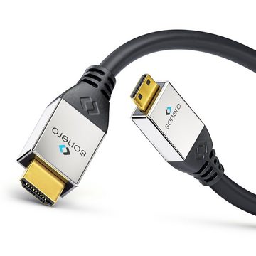 sonero sonero® Premium High Speed Mini HDMI Kabel mit Ethernet, 3,00m, UltraH HDMI-Kabel