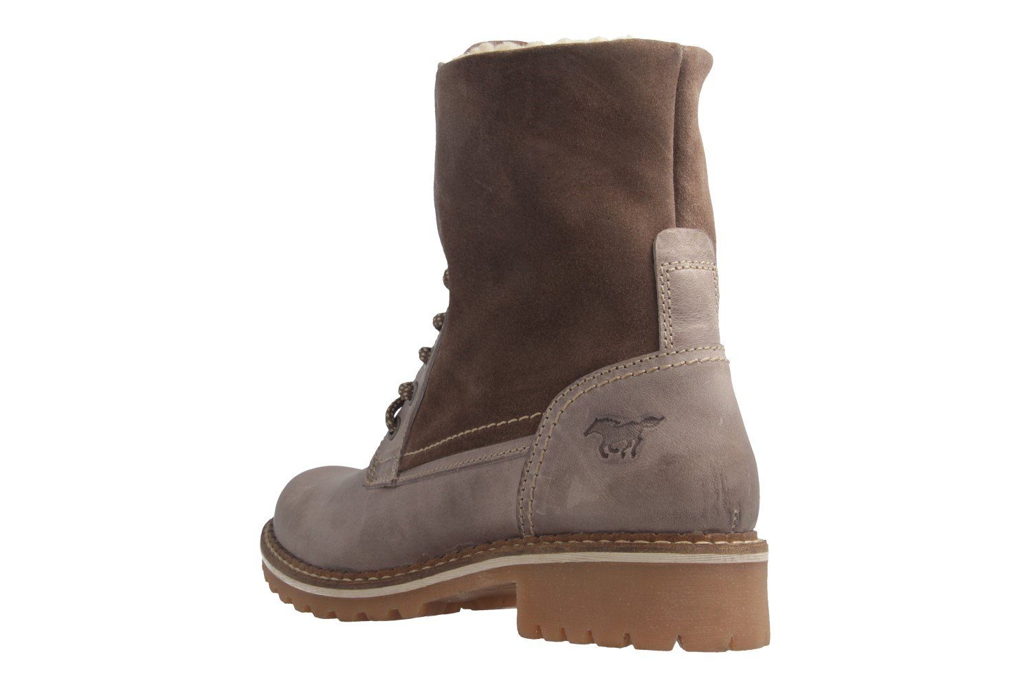 Taupe Schnürboots Shoes Mustang 2837-609-318