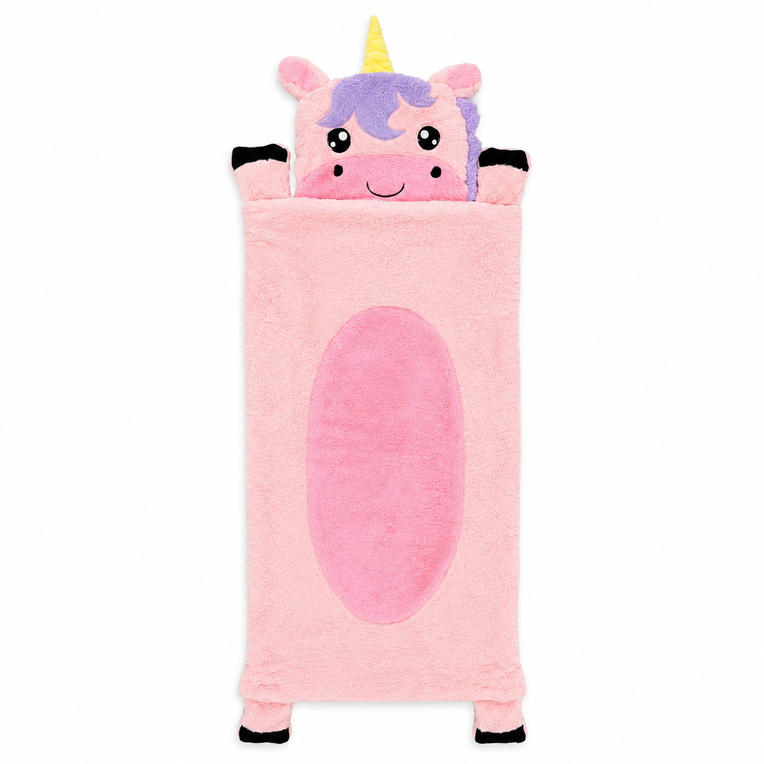 Home Creation Kinderschlafsack Kinder-Kuschelschlafsack für Zuhause ca. 68 × 160 cm, flauschig, mit Reißverschluss