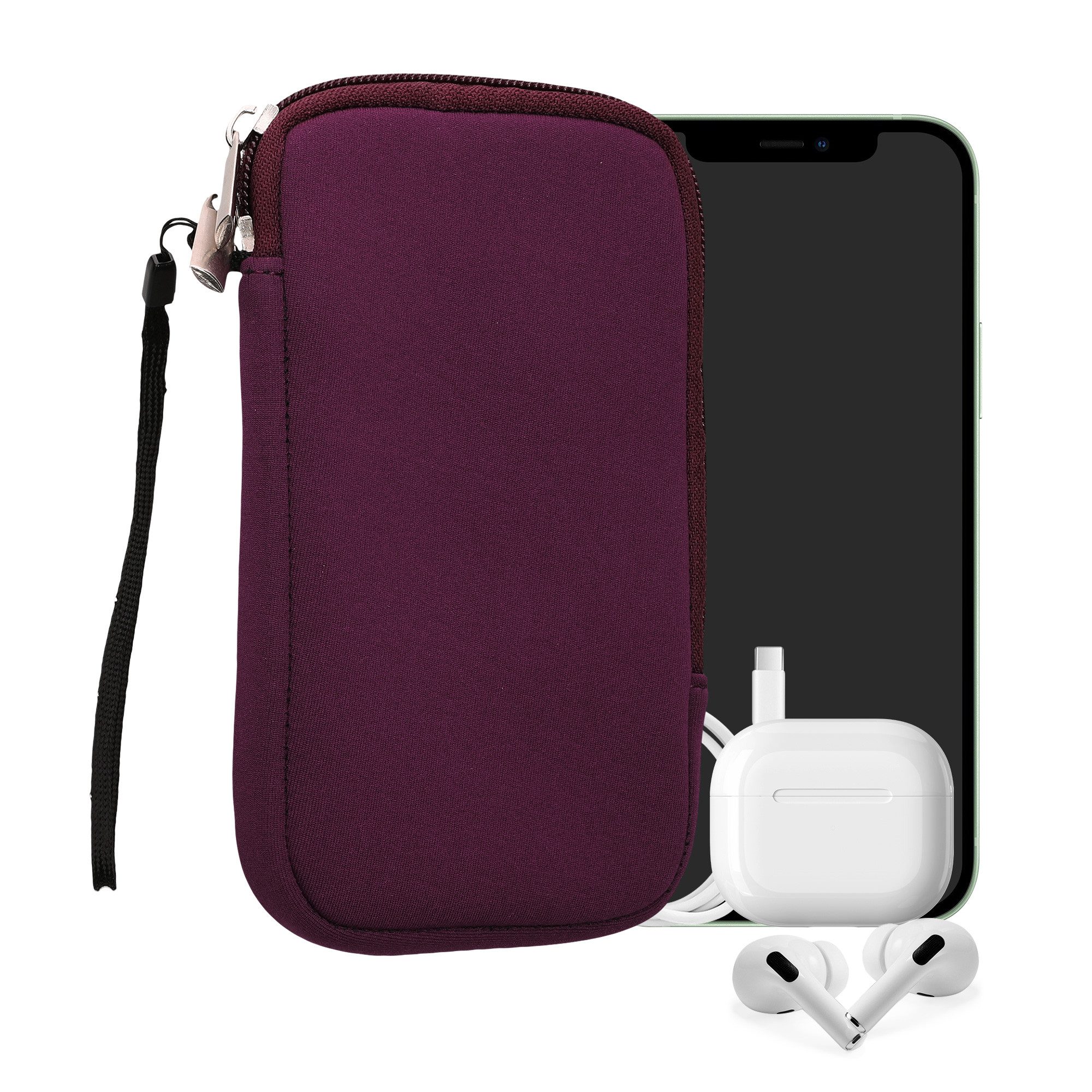 kwmobile Handytasche Handytasche für Smartphones L - 6,5" (1-tlg), Neopren Handy Hülle - Handy Tasche Sleeve Pouch