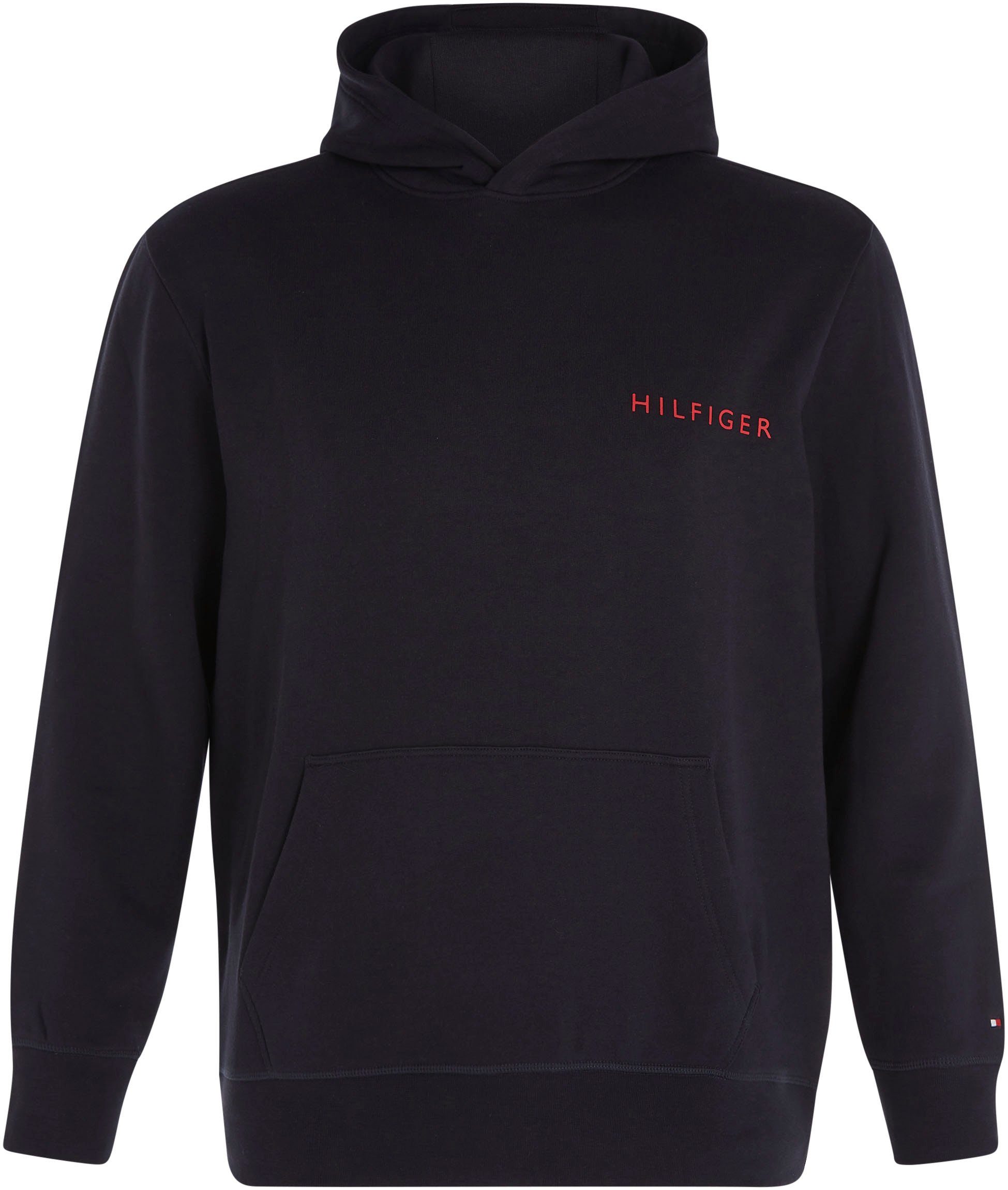 Hilfiger Hoodie weich Tall blue (1-tlg) angeraut Hoodie COLOR HI BT-POP Tommy innen Big &