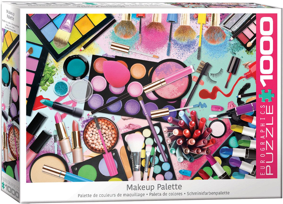 Puzzle 1000 Teile Puzzle - Puzzle - Traumhafte Make Up Farben, Puzzleteile