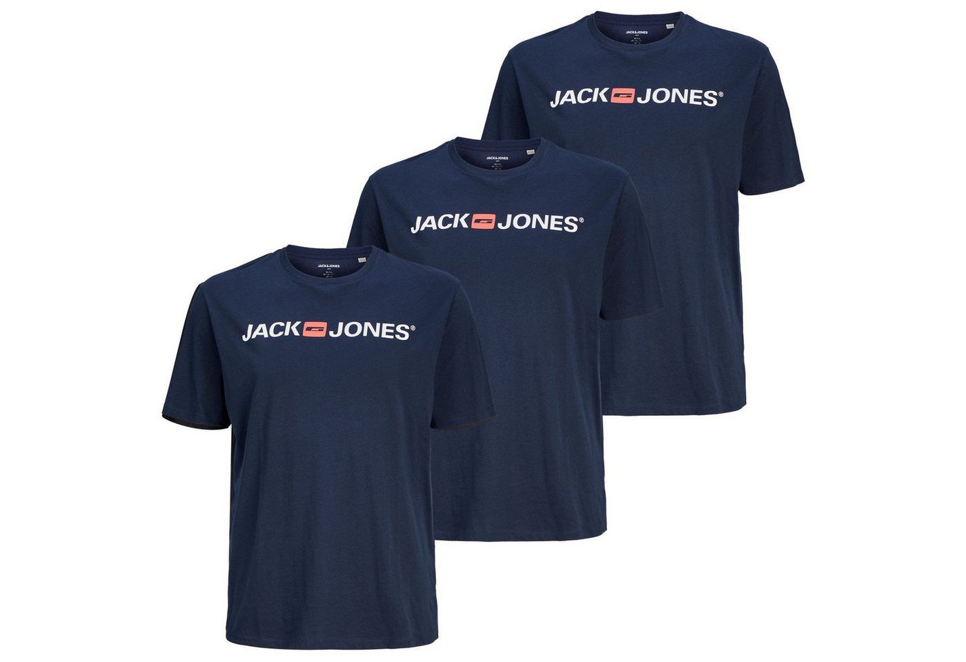 Jack & Jones T-Shirt Basic (Set) in tollen Farben bis 8XL