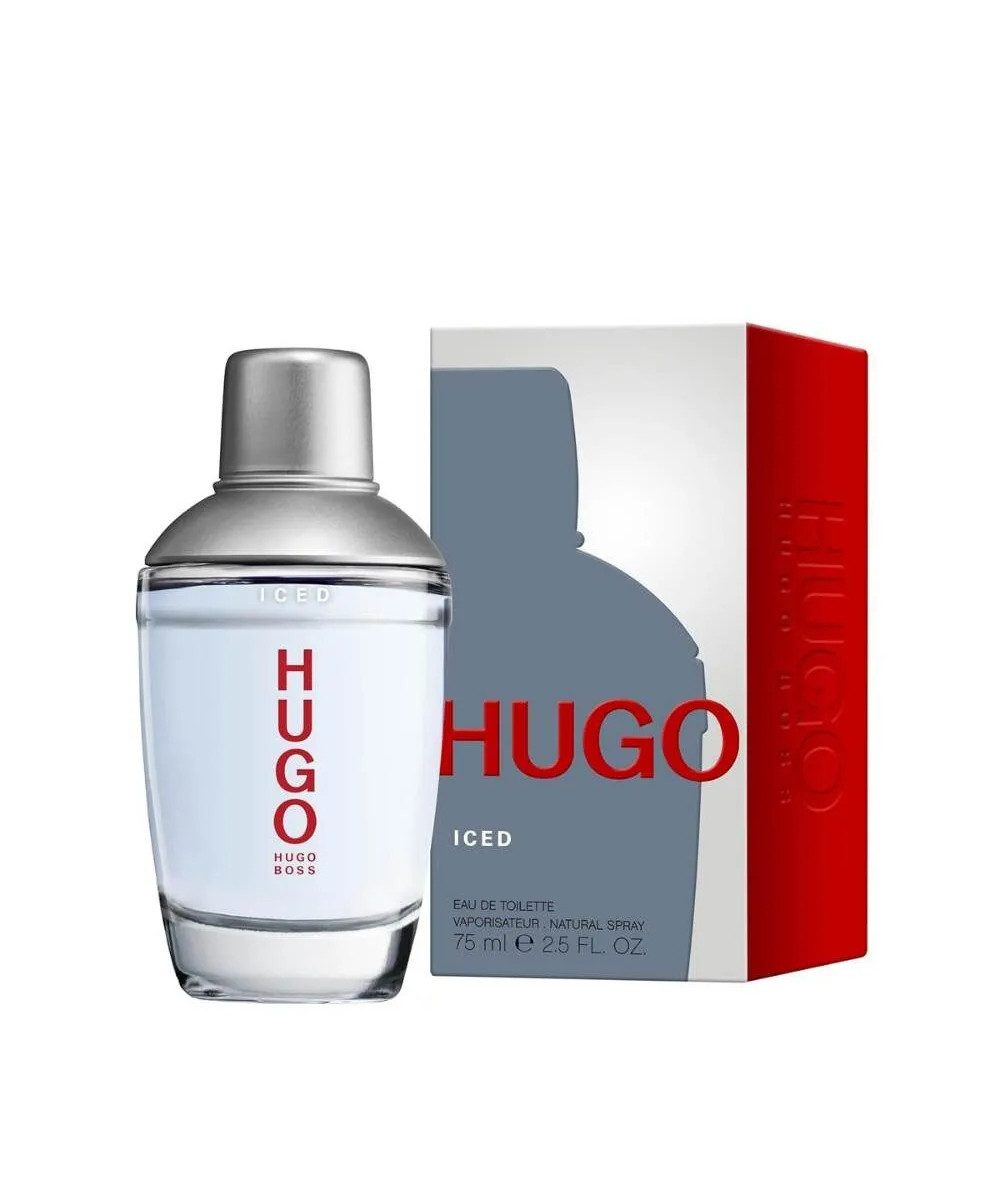 BOSS Eau de Toilette Hugo Boss HUGO Iced Eau de Toilette (75ml), 1-tlg., Erfrischender, männlicher und aromatischer Duft