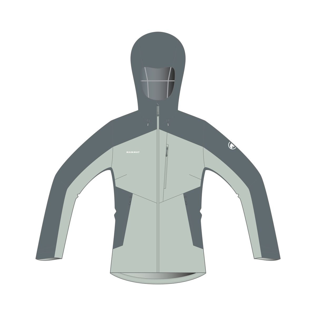 Mammut Funktionsjacke Alto Guide HS Hooded Jacket (Hardshell Jackets), Herren - Mammut
