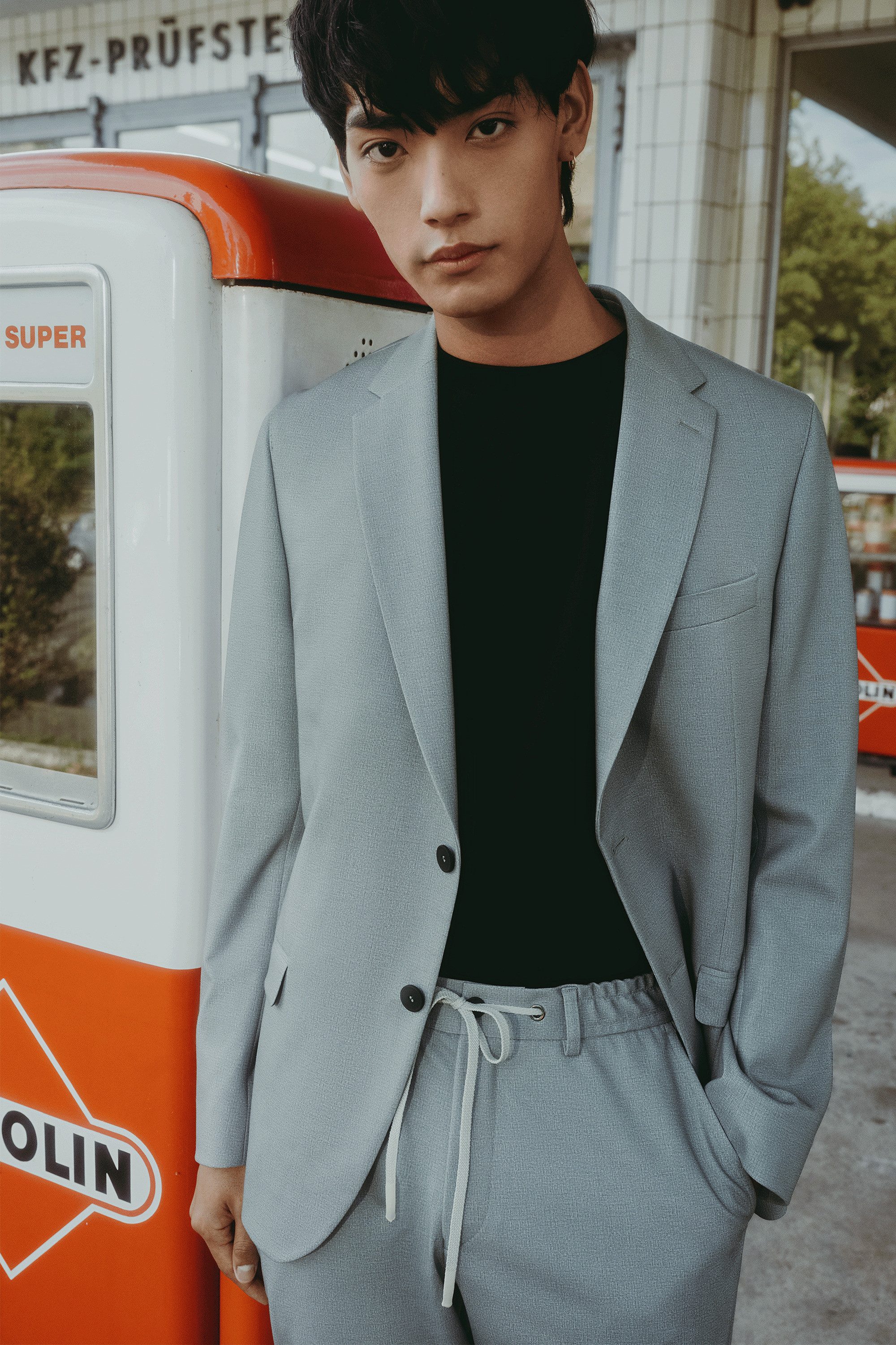 Digel Anzugsakko Anello-ST (1-tlg., Polyester-Viskosemix) Touching Buttons günstig online kaufen