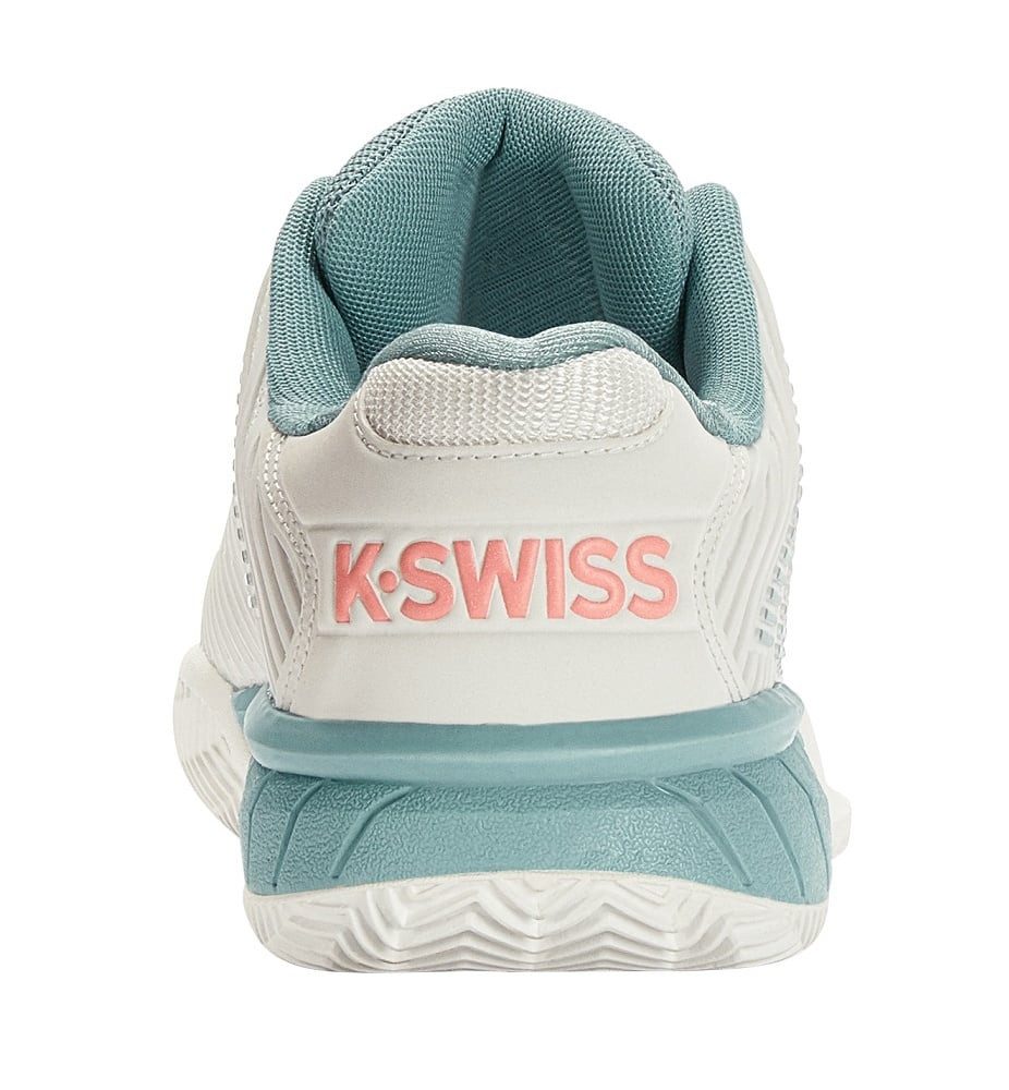 K-Swiss Performance Hypercourt Express 2 Clay/Sandplatz weiss/aquablau Kinder Tennisschuh