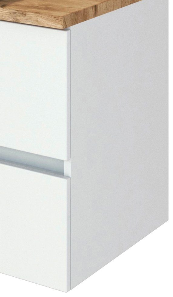 welltime Waschtisch Livorno (Set, 2-St), mit 2 Schubladen, Keramik