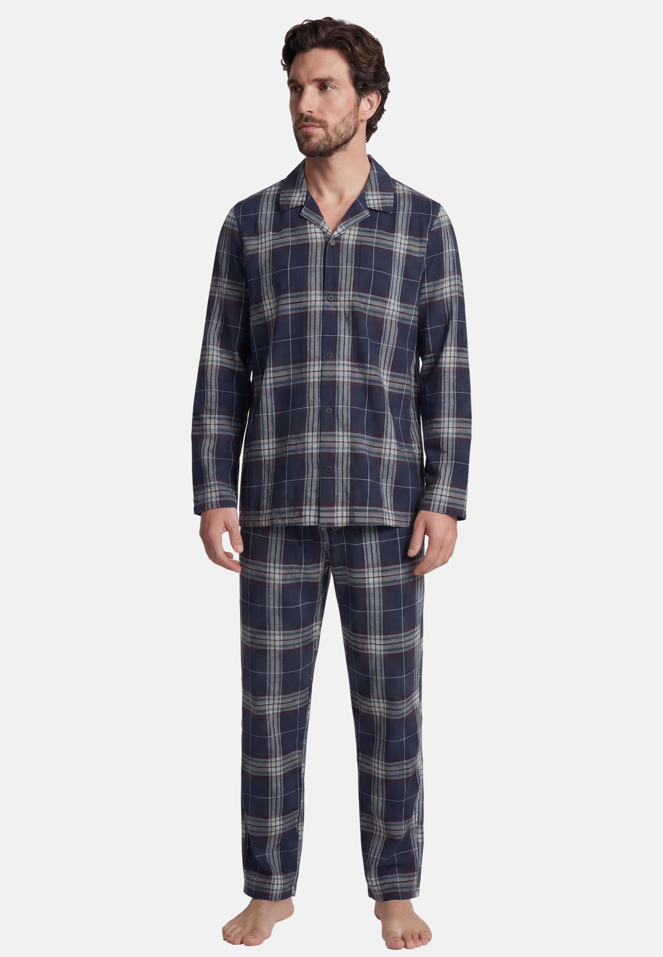 seidensticker Pyjama Classic Flannel Pyjama - Baumwolle - Atmungsaktiv