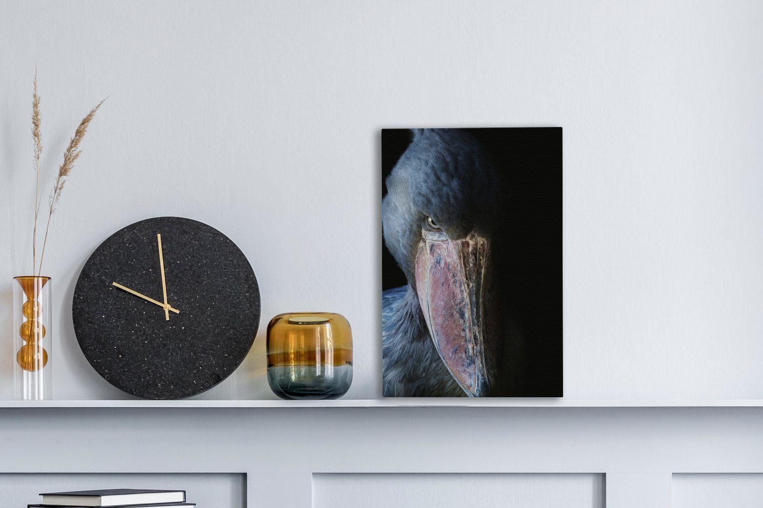 OneMillionCanvasses® Leinwandbild Mysteriöser Schuhschnabel, Fotodruck (1 günstig online kaufen