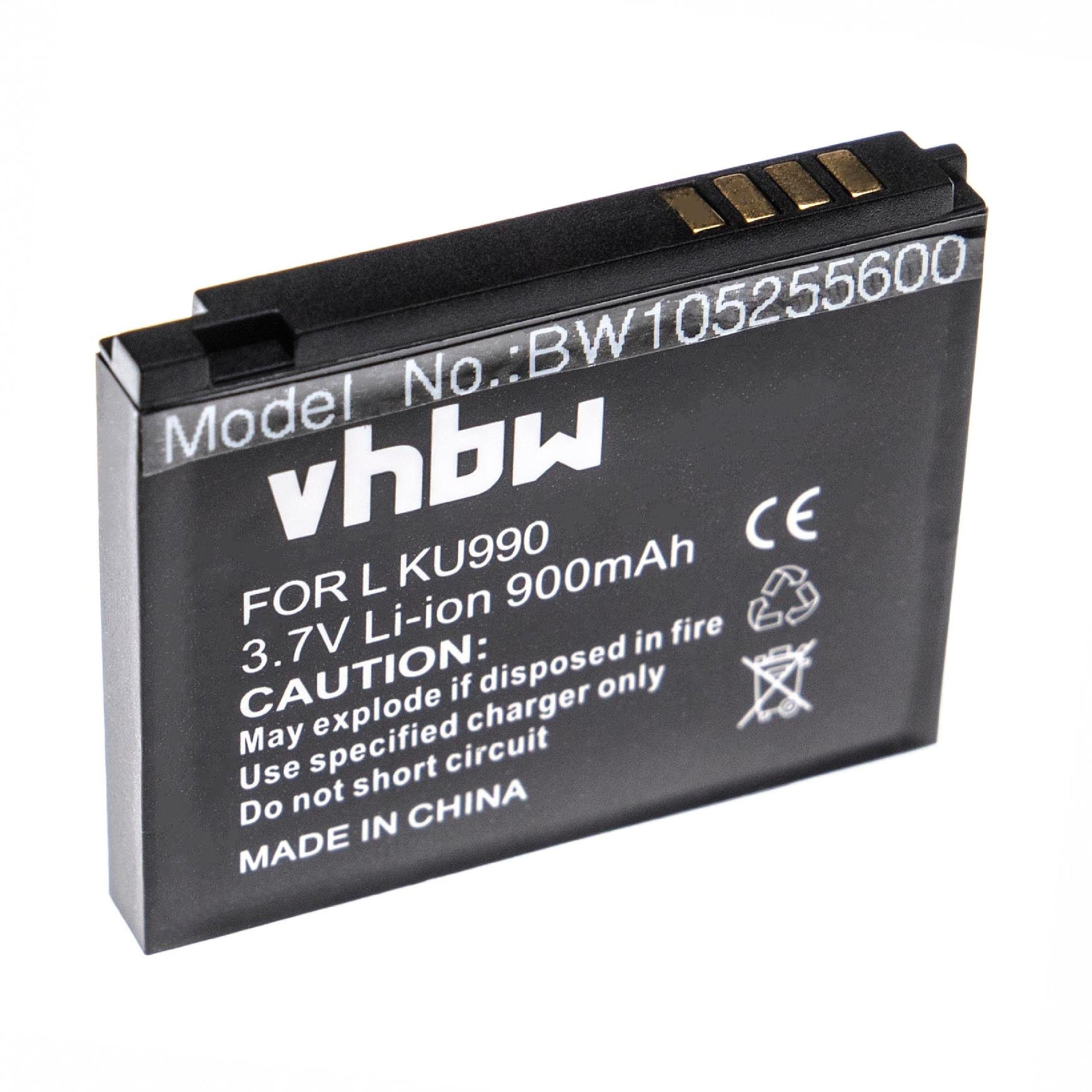 vhbw kompatibel mit LG KU990i Viewty, KM900 Arena, KW838, KU990 Smartphone-Akku Li-Ion 700 mAh (3,7 V)