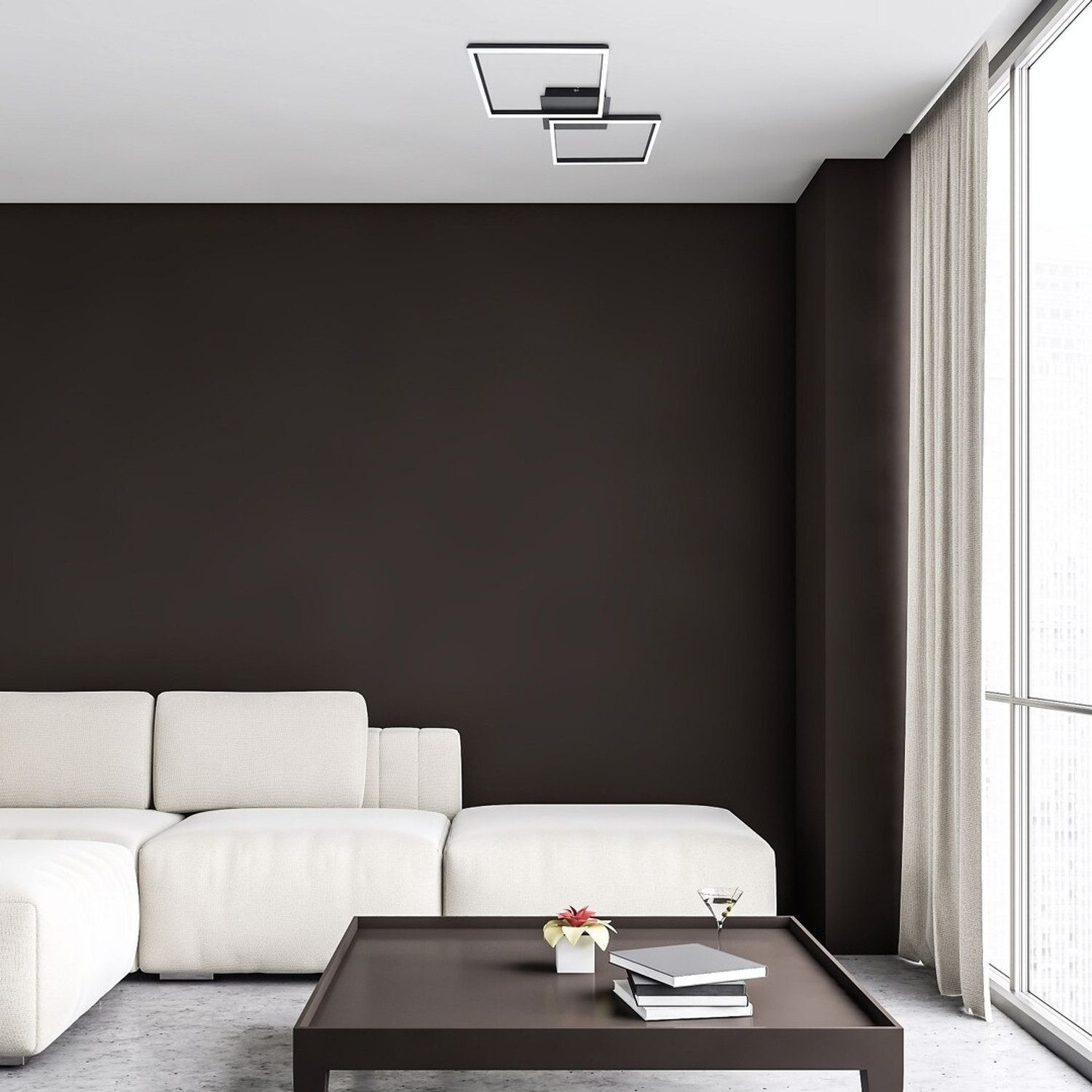 Rabalux Deckenleuchte Ludano 40W mit Fernbedienung, LED-Technologie, IP20, RGB