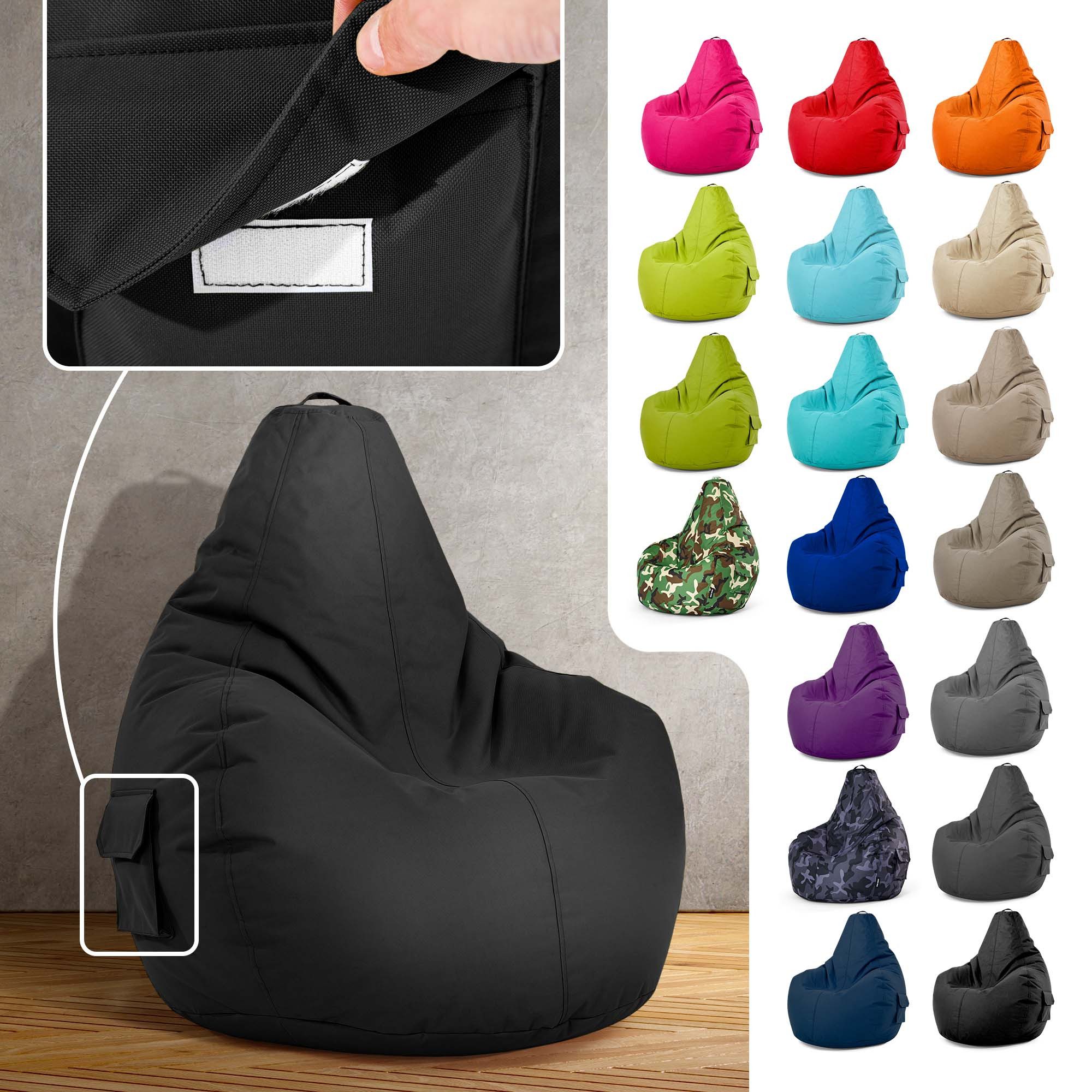 Green Bean Sitzsack Gaming Sitzsack Lounge Chair Cozy (Sitzsack mit Rückenl günstig online kaufen