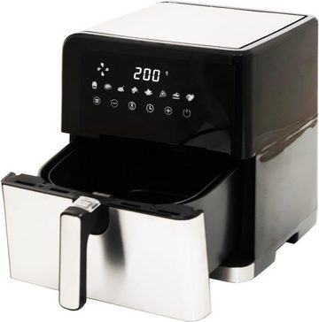 DMS Heißluftfritteuse Backofen Heißluftgrill Cooker fettfrei und ohne Öl, 1800,00 W, inklusive 8 Programmen und digitalem Touch Display