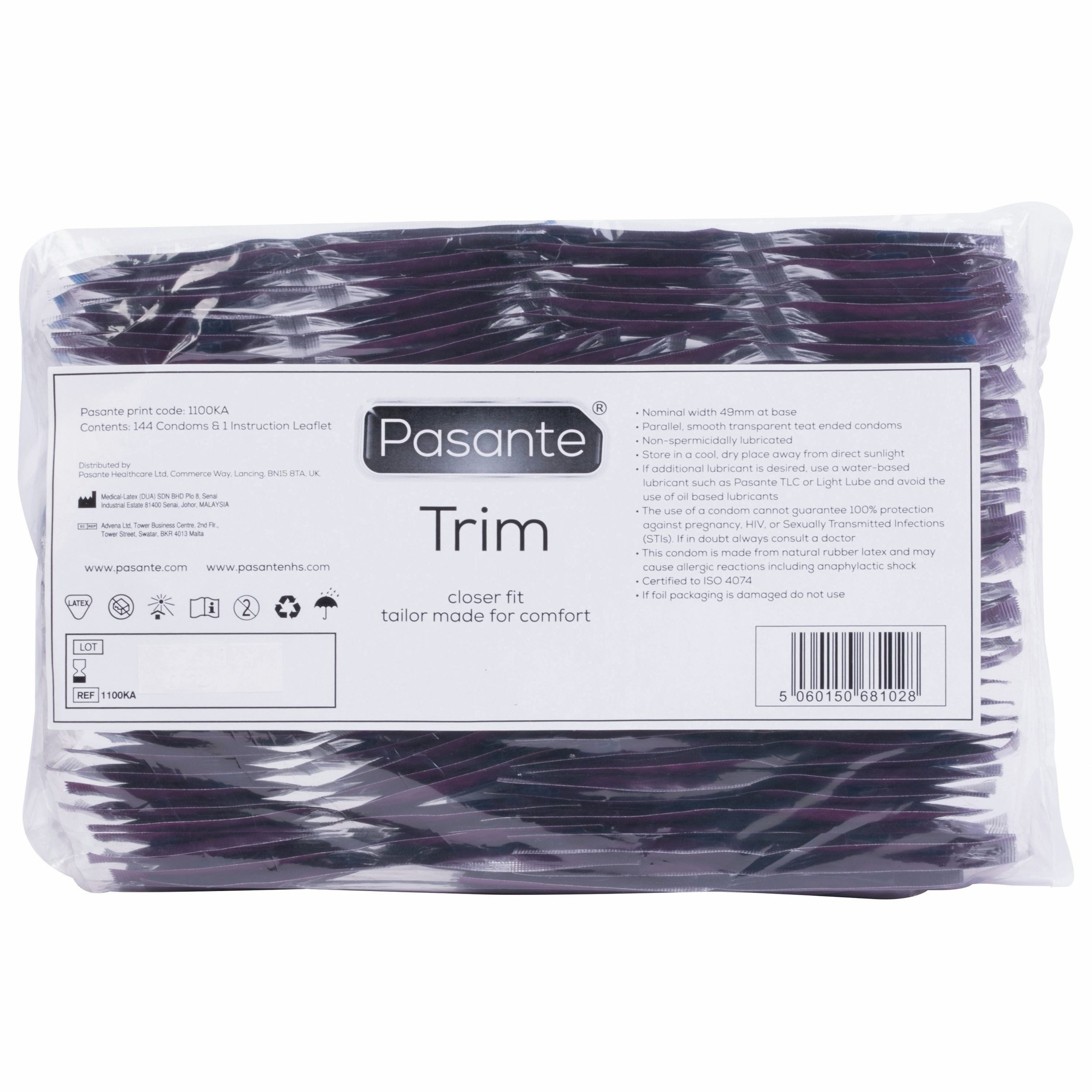 Pasante Kondome Pasante - Trim Condoms 144 pcs