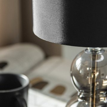 Konsimo Tischleuchte RILA Tischlampe Tischleuchte, ohne Leuchtmittel, Lampenfuß aus Glas, Elegant, E14