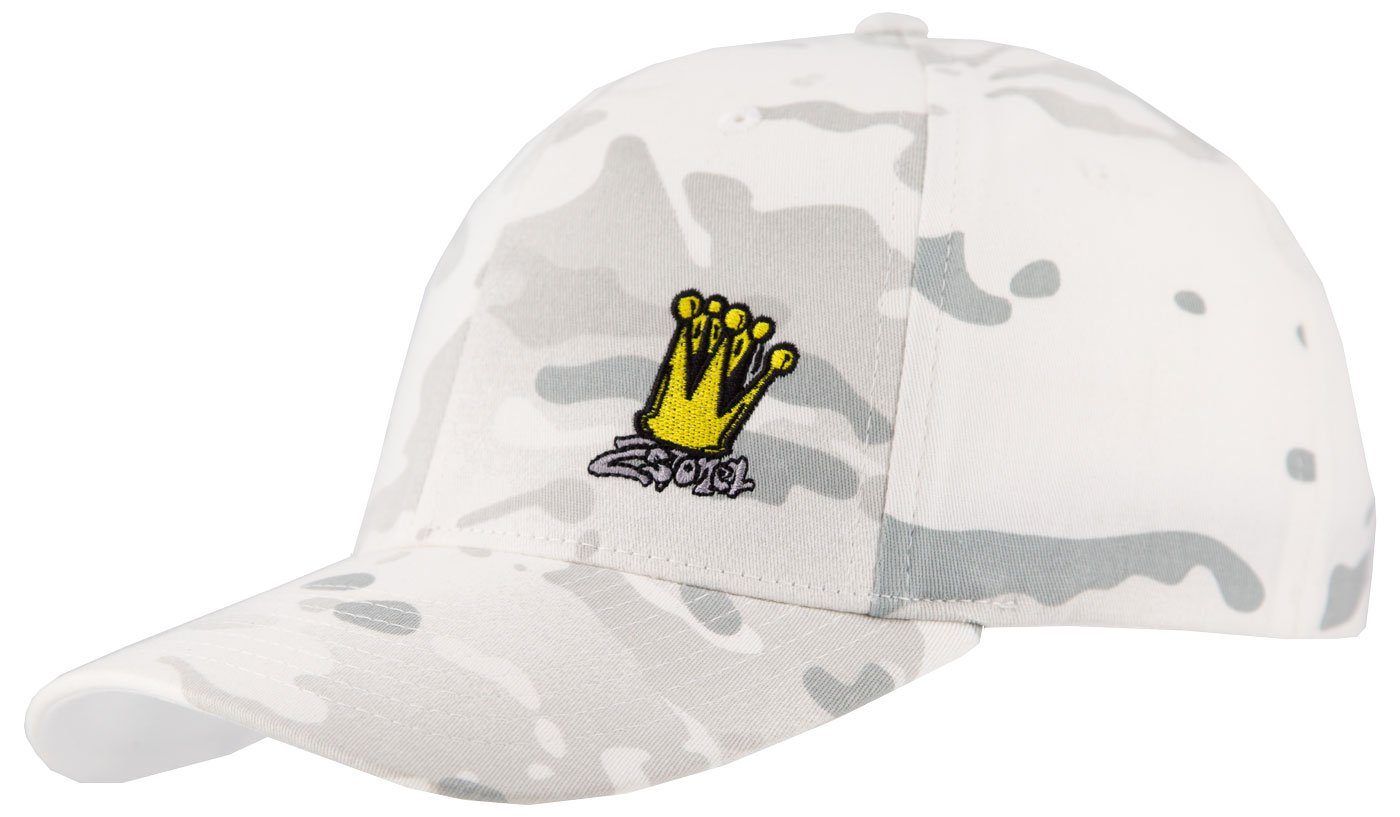 2Stoned Baseball Cap Flexfit Cap Multicam Camouflage Unisex mit Stick Crown von 2Stoned hinten geschlossen, verstärkte Front, mittleres Profil Alpina