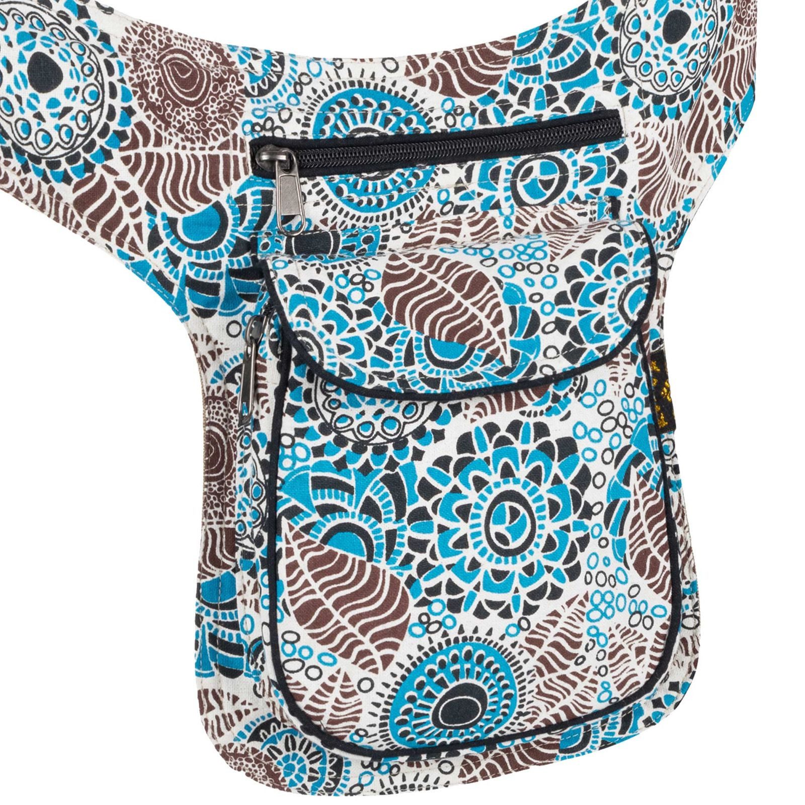 KUNST UND MAGIE Gürteltasche Bauchtasche Sidebag Hipbag Mandala- Goa Gürteltasche Festivaltasche