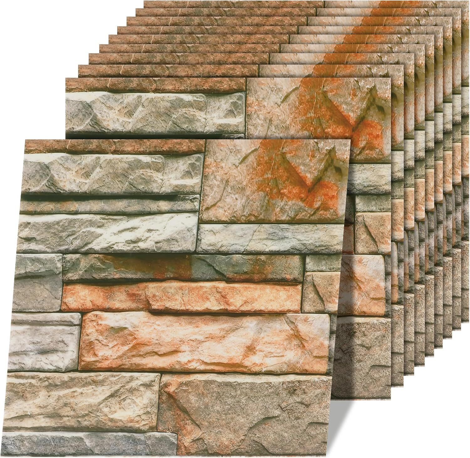 Youyijia 3D-Tapete 10 Stück 3d Wandpaneele Steinoptik Selbstklebend, 30 × 3 günstig online kaufen