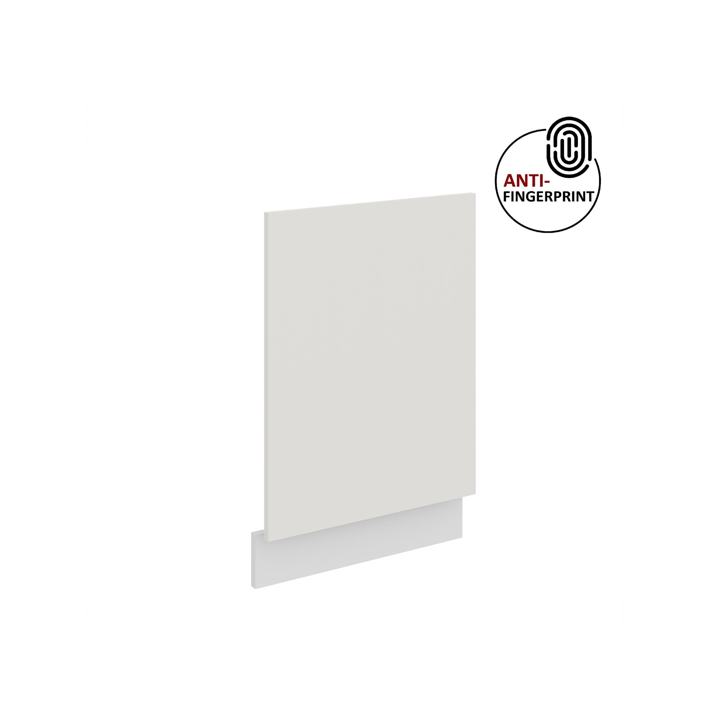 Küchen-Preisbombe Frontblende für integrierten Geschirrspüler 45 cm Küche ARIA Weiß + Weiss matt (Frontblende Geschirrspüler integriert, 1 St), Modern