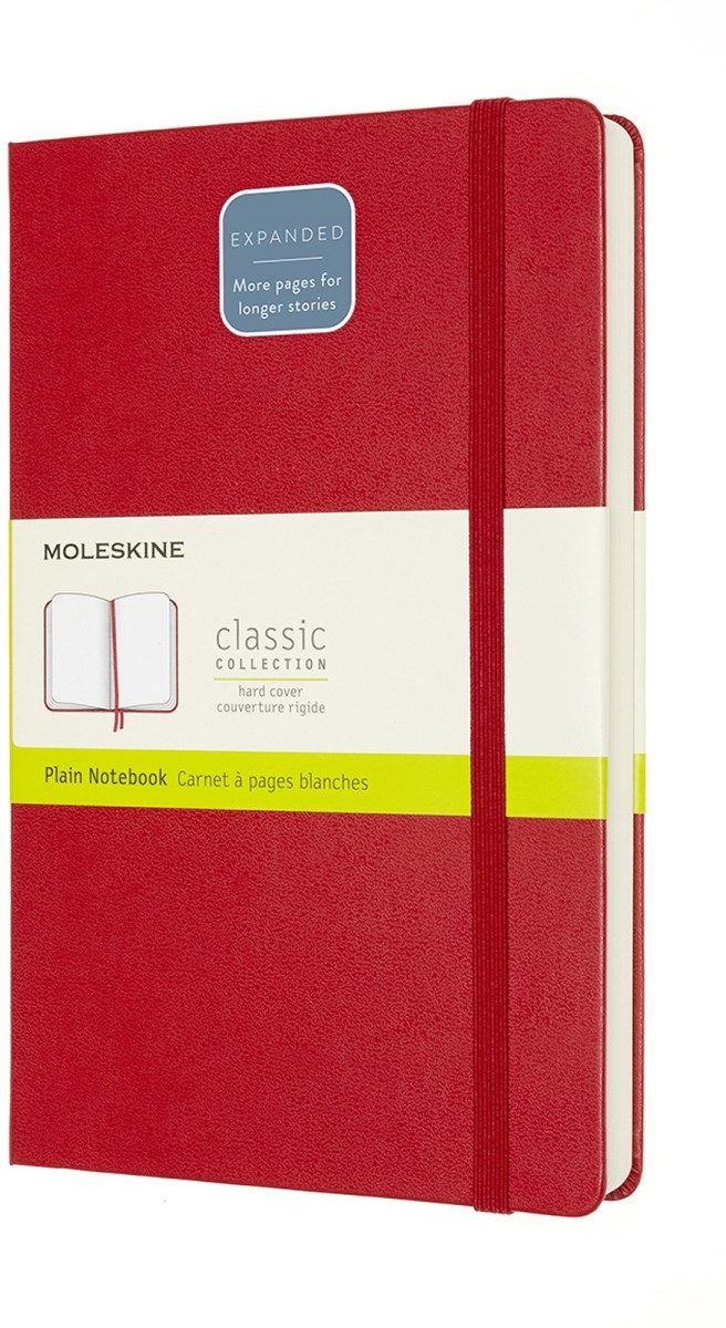 MOLESKINE Notizbuch Notizbuch Large A5 blanko 200 Blatt Hardcover scharlachrot