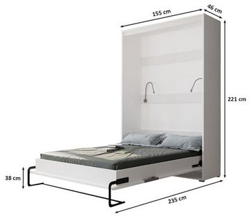 Feldmann-Wohnen Schrankbett Home (Home, 1-St) 140 x 200cm Farbabsetzung wählbar