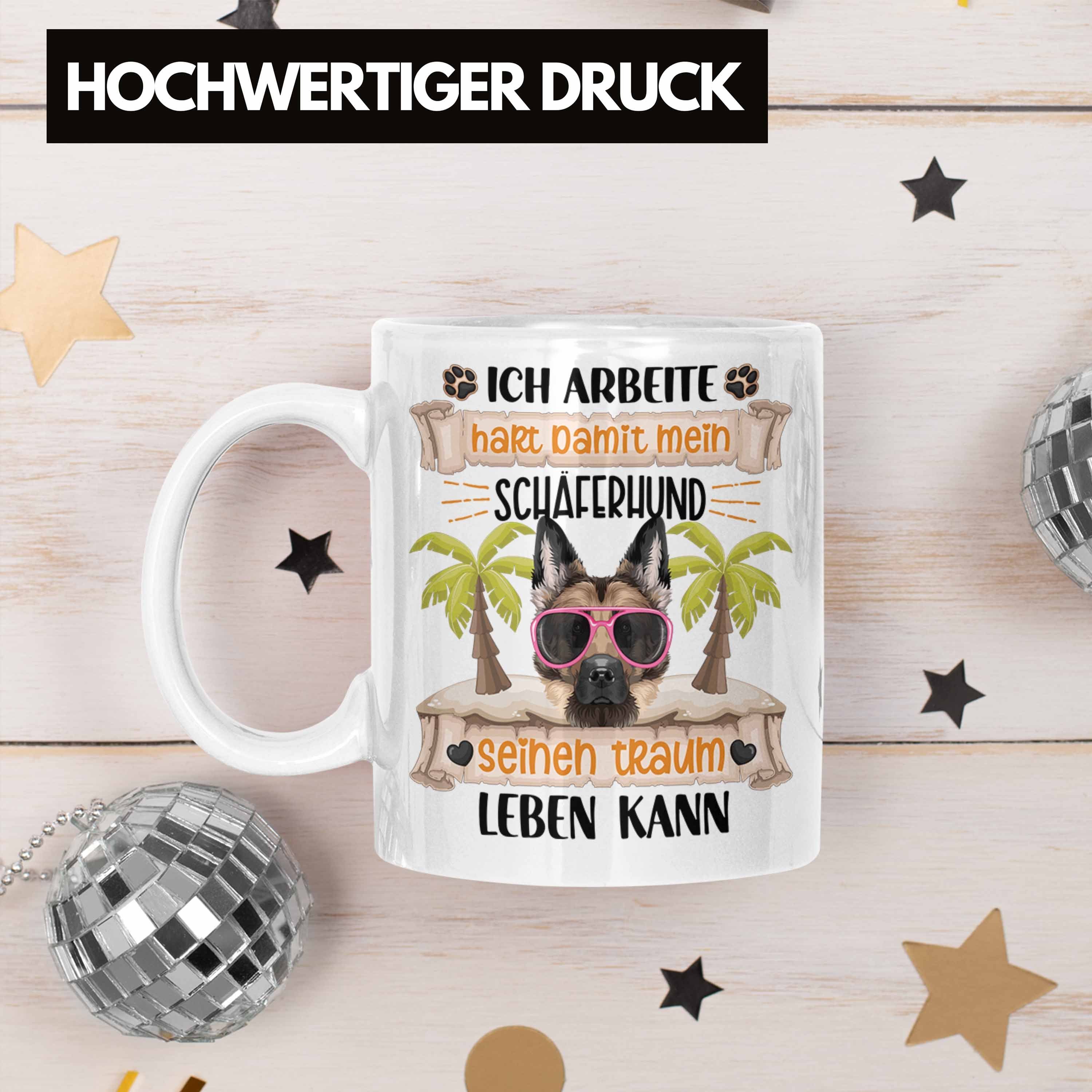 Trendation Tasse Schäferhund Besitzer Tasse Ich Spruch Lustiger Geschenk Weiss Geschenkidee A