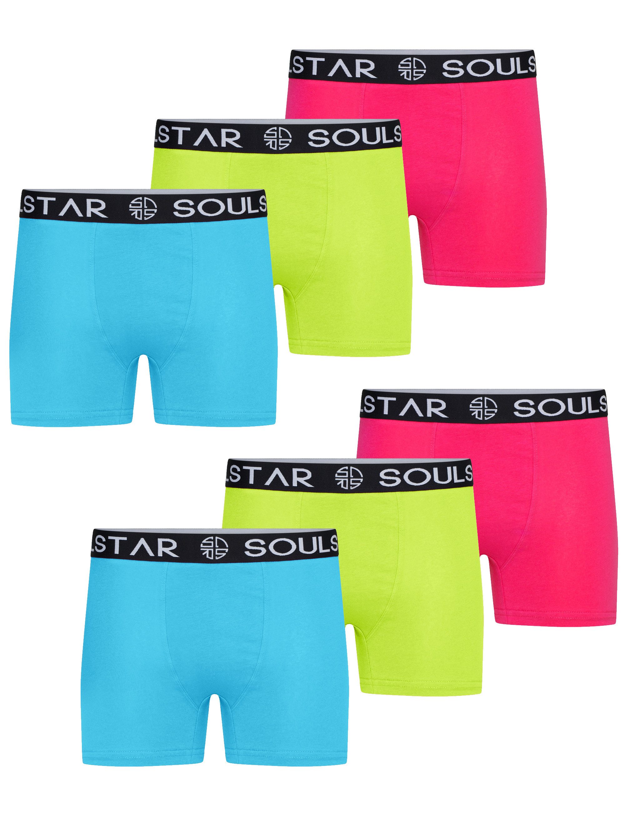SOULSTAR Boxershorts MUBOXER6 (Packung, 6-St., 6er-Pack) Basic Herren Unter günstig online kaufen