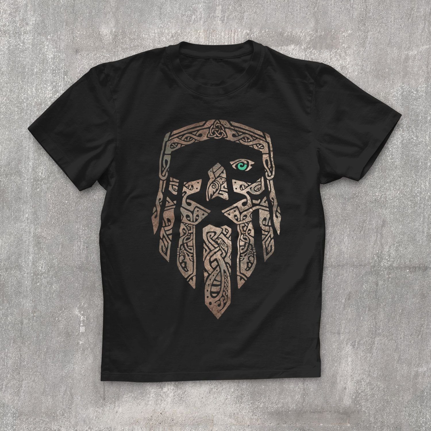 Neverless Print-Shirt Herren T-Shirt Odin Gott Valhalla Wikinger Nordmänner günstig online kaufen